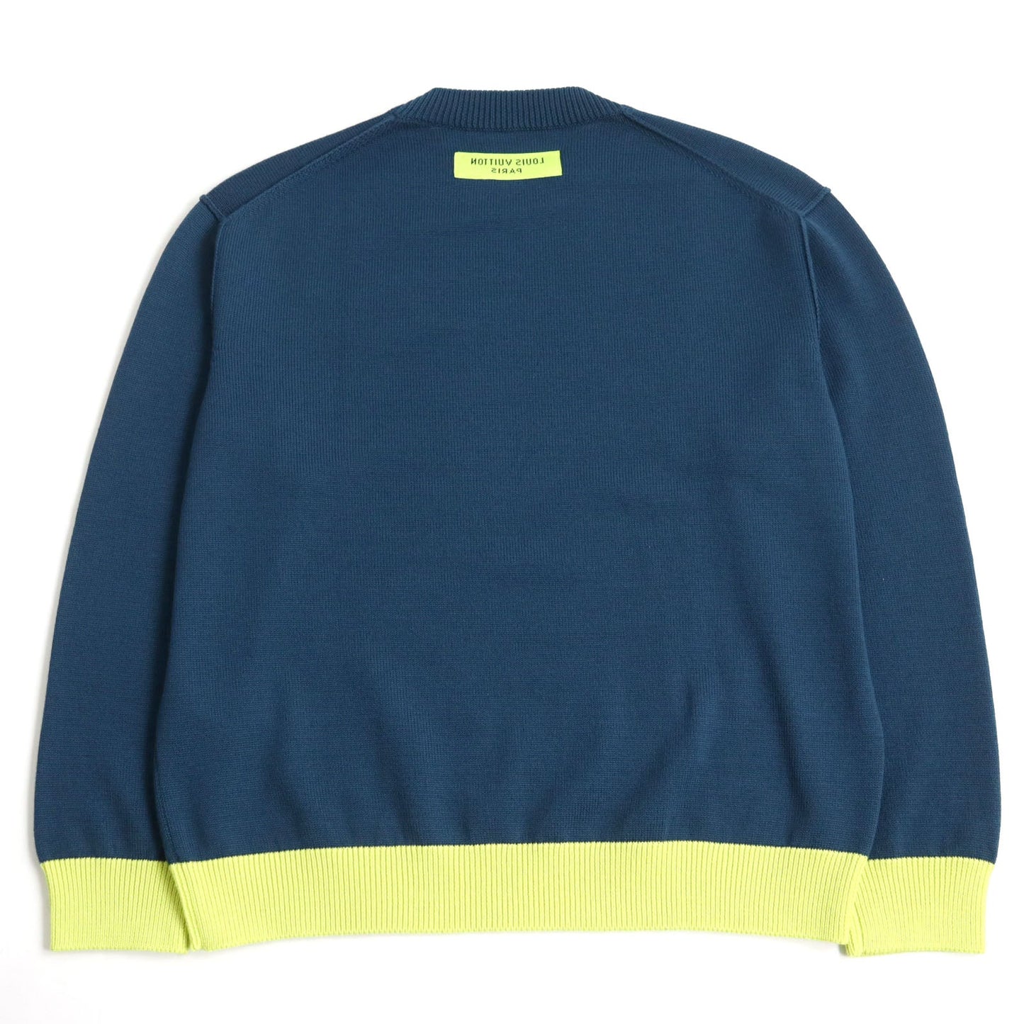 LOUIS VUITTON knit HNN02W Main: 100% wool Blue yellow mens M