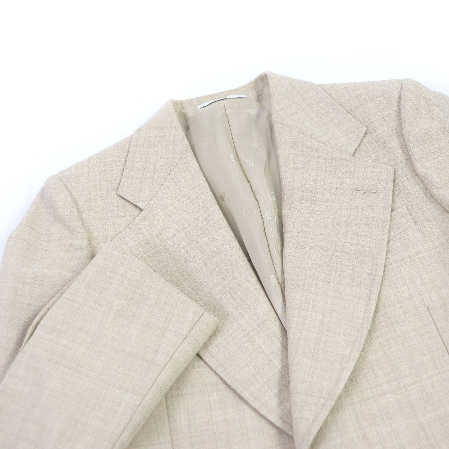 GUCCI tailored jacket 623122 Outer: 100% wool, Lining: 100% rayon light beige mens 44
