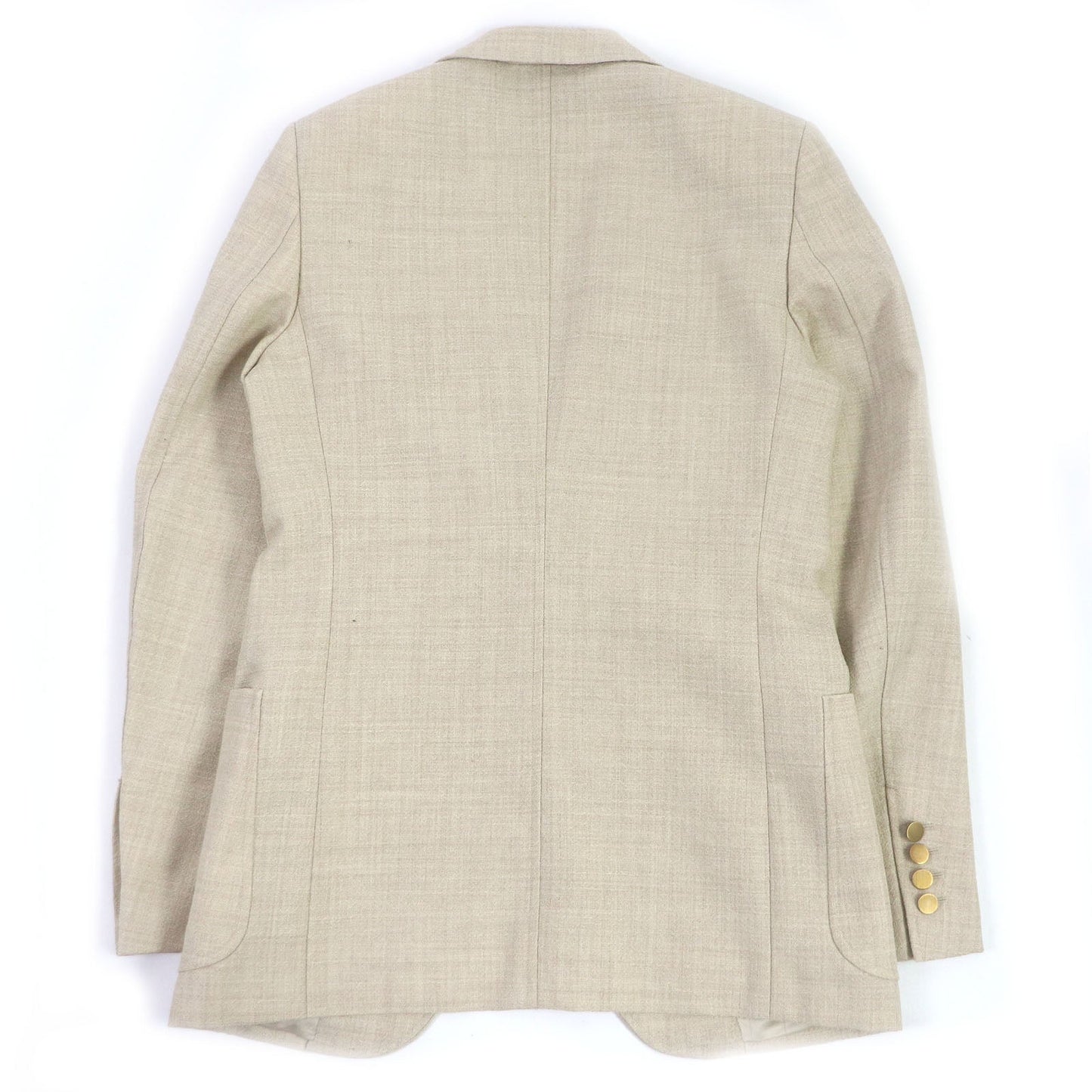 GUCCI tailored jacket 623122 Outer: 100% wool, Lining: 100% rayon light beige mens 44