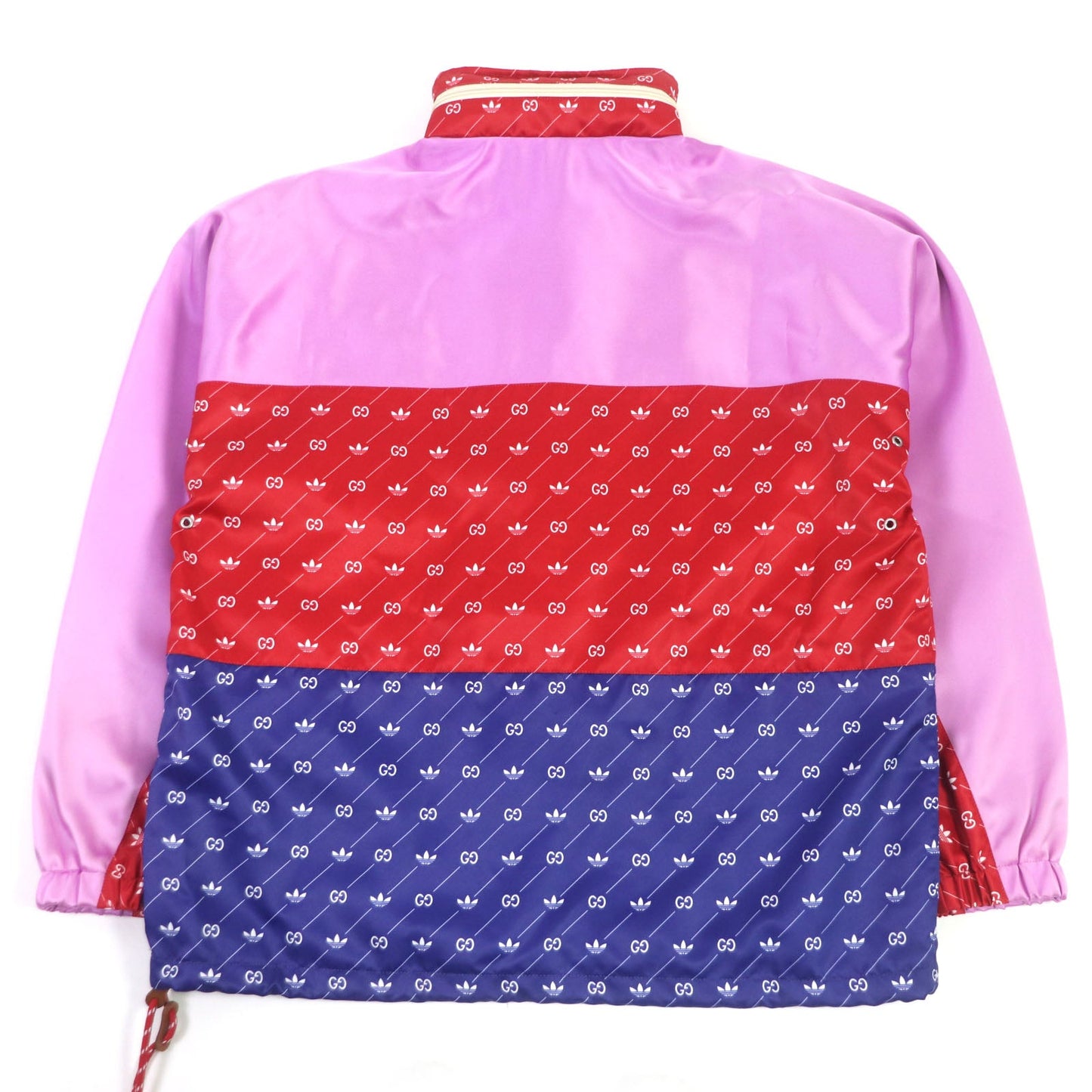 GUCCI Mountain Hoodie 691429 Main: 100% acetate, Main2: 100% polyester, Main3: 100% nylon, Applique: 65% rayon, 35% cotton, Leather: Cowhide multicolor mens 44