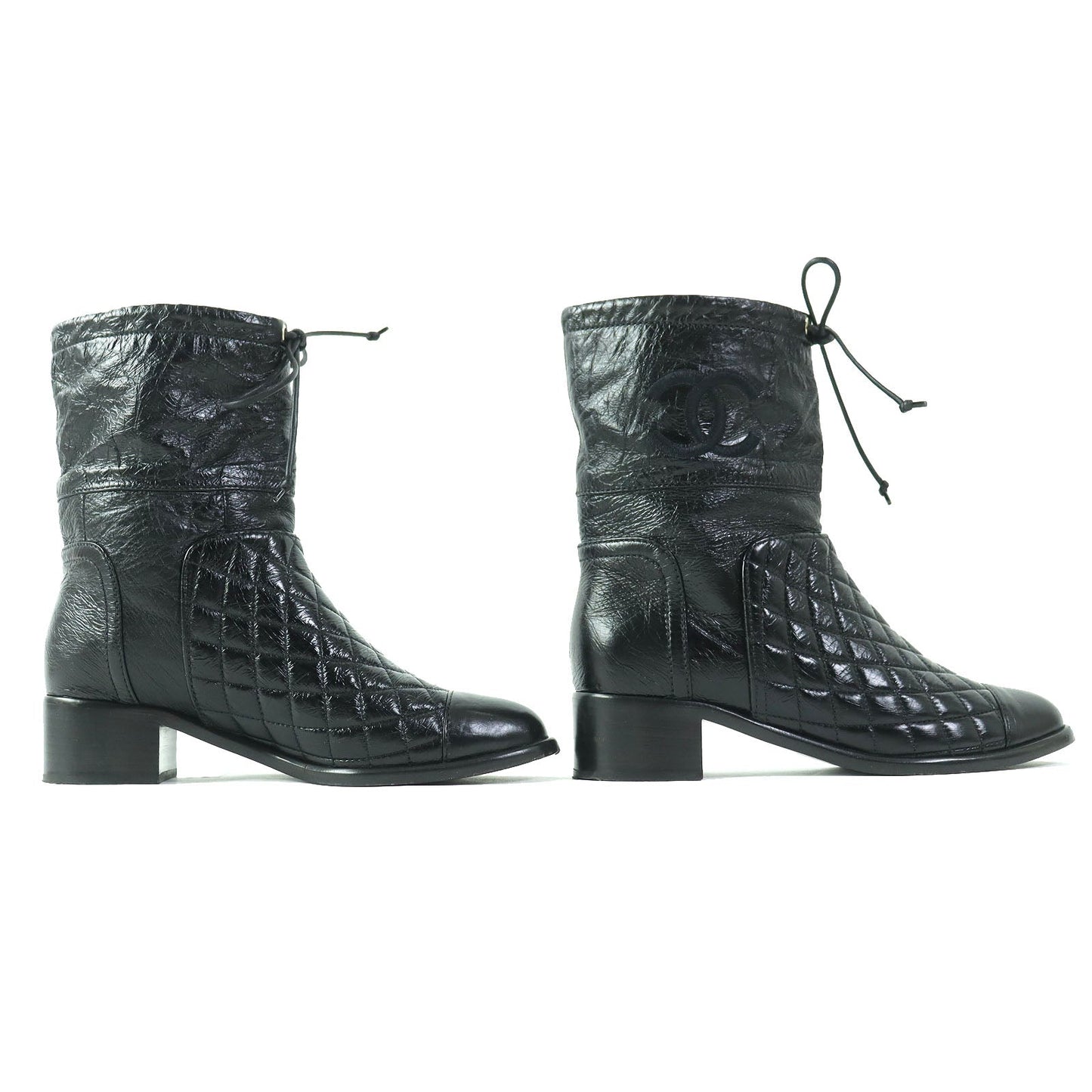 CHANEL short boots G34096 Main: Leather black Women 36