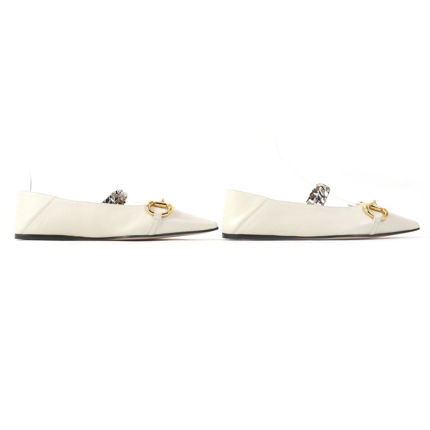 GUCCI pumps 621161 Main: Leather Ivory Women 35 1/2
