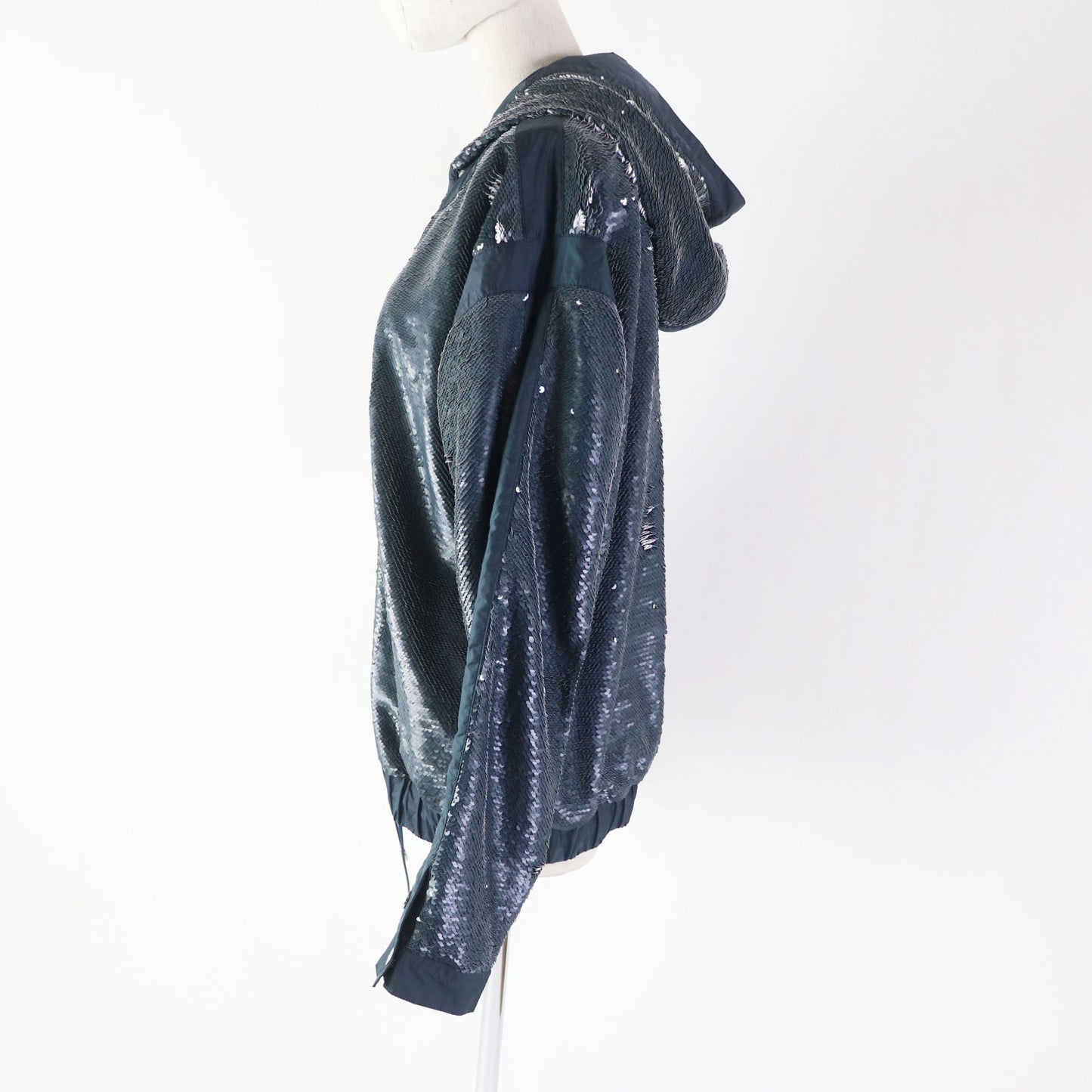 CHANEL No color jacket P52914 Outer: 80% polyester, Outer: 15% rayon, Outer: 5% polyurethane, Lining: 96% cotton, Lining: 4% polyurethane, Other: 100% nylon Blue green type Women 40
