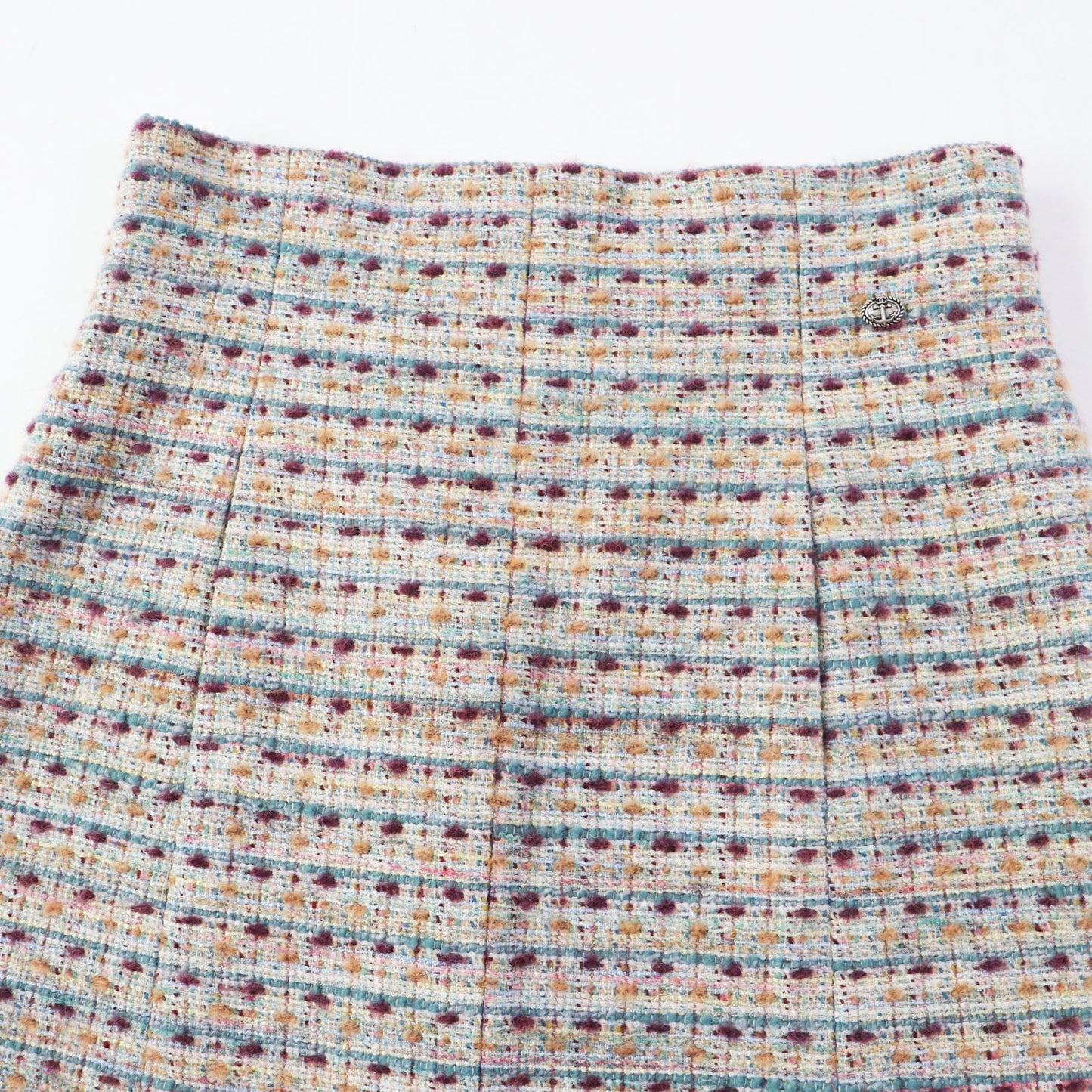CHANEL Long skirt P59073 Outer: 51% wool, Outer: 18% rayon, Outer: 15% polyamide (nylon), Outer: 5% mohair, Outer: 5% alpaca, Outer: 4% polyester, 2% acrylic, Lining: 100% silk Multi Women 44