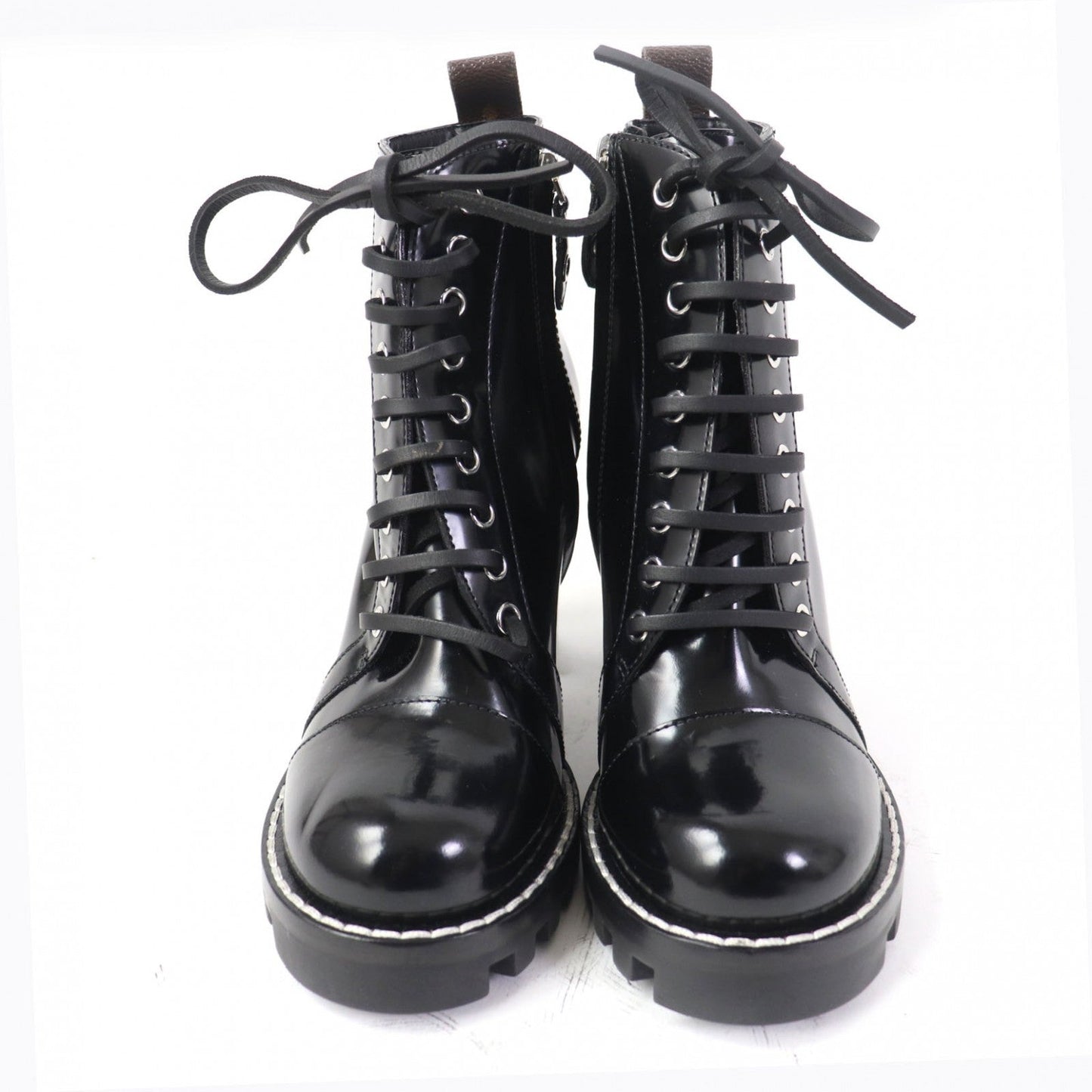LOUIS VUITTON short boots Main: Patent black Star Trail Line Women 36
