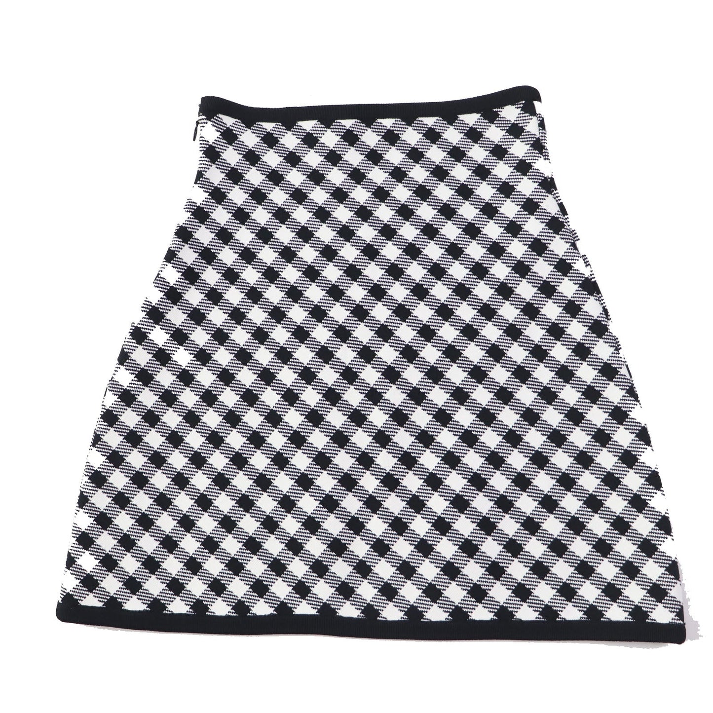 Christian Dior flare skirt 254J18AM514 Main: 84% rayon, 15% nylon, 1% polyurethane Black White Women 38