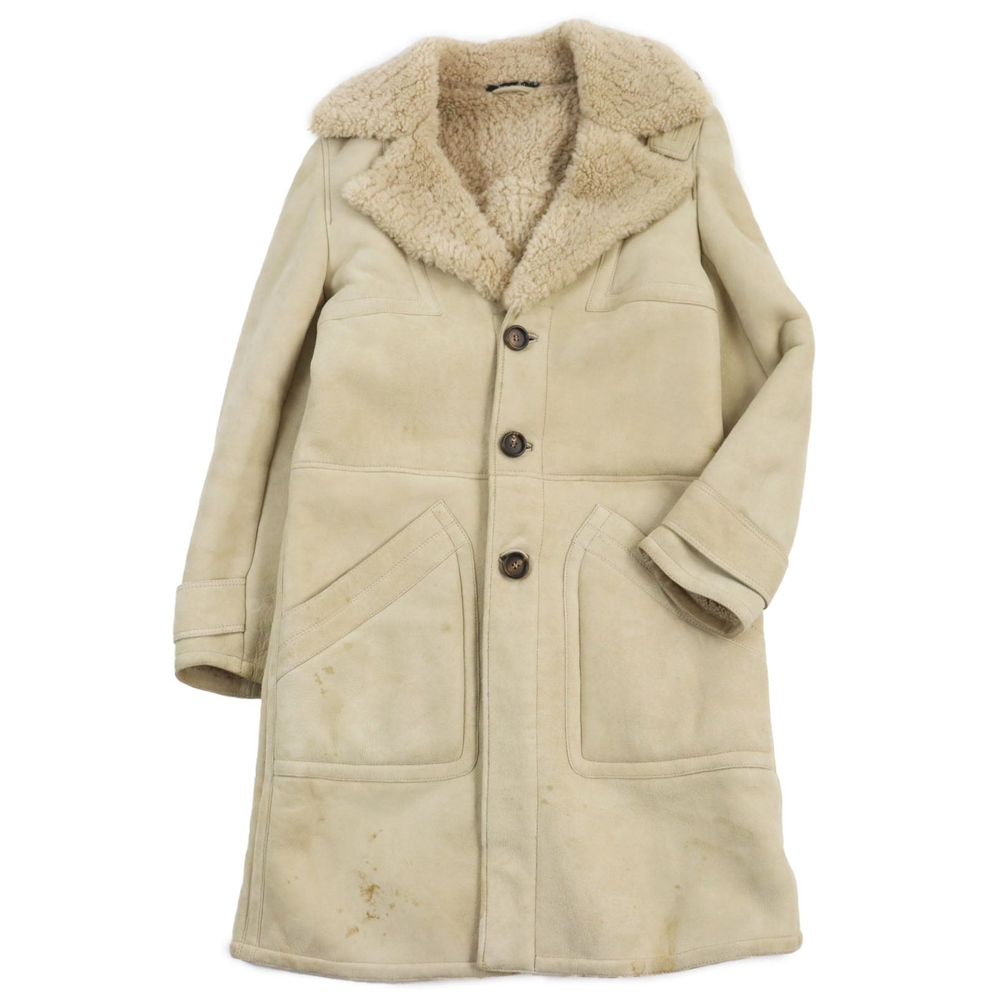 GUCCI Mouton coat 148233 Main: Mouton beige mens 44