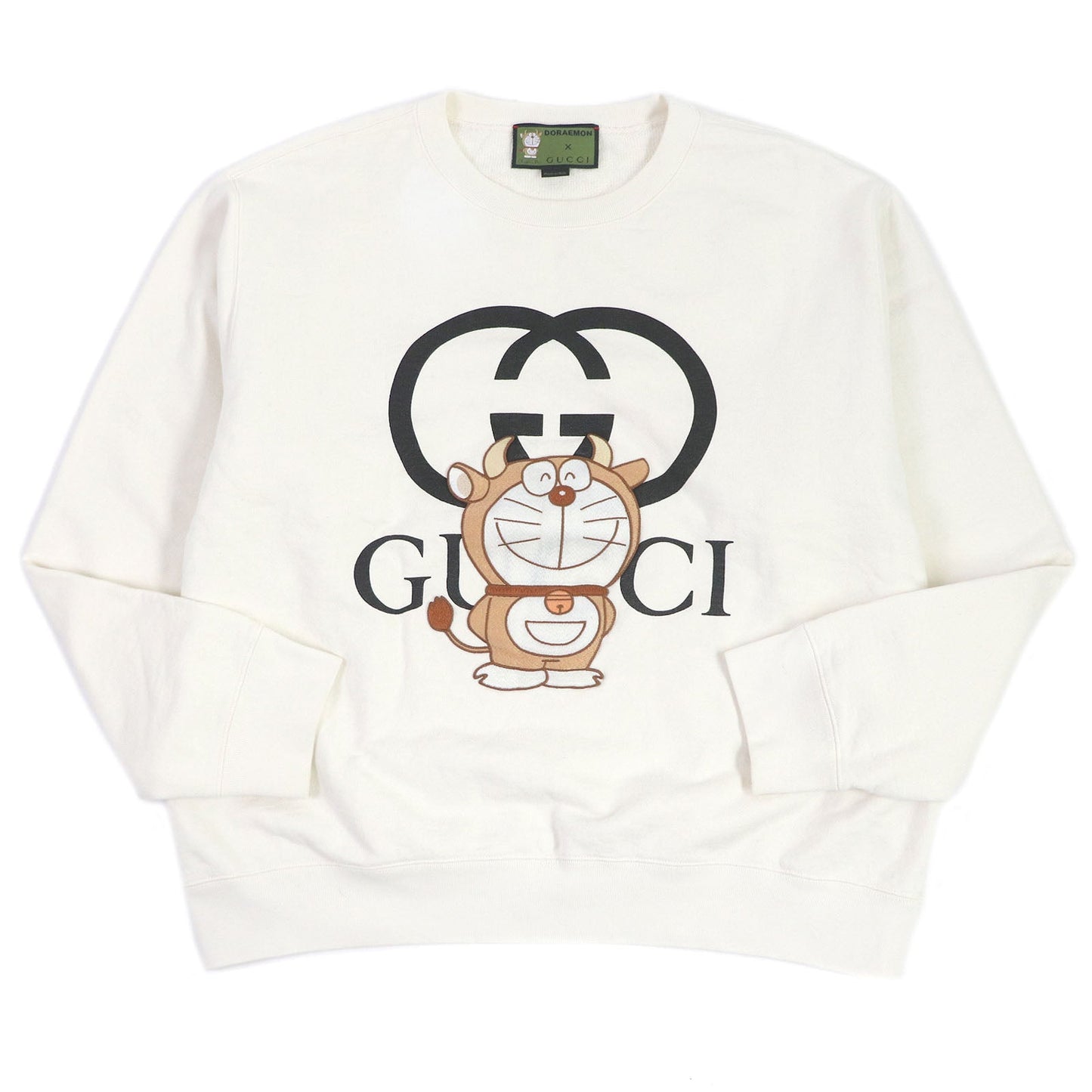 GUCCI sweat 626990 Main: 100% cotton, Applique: 100% polyester Ivory mens L