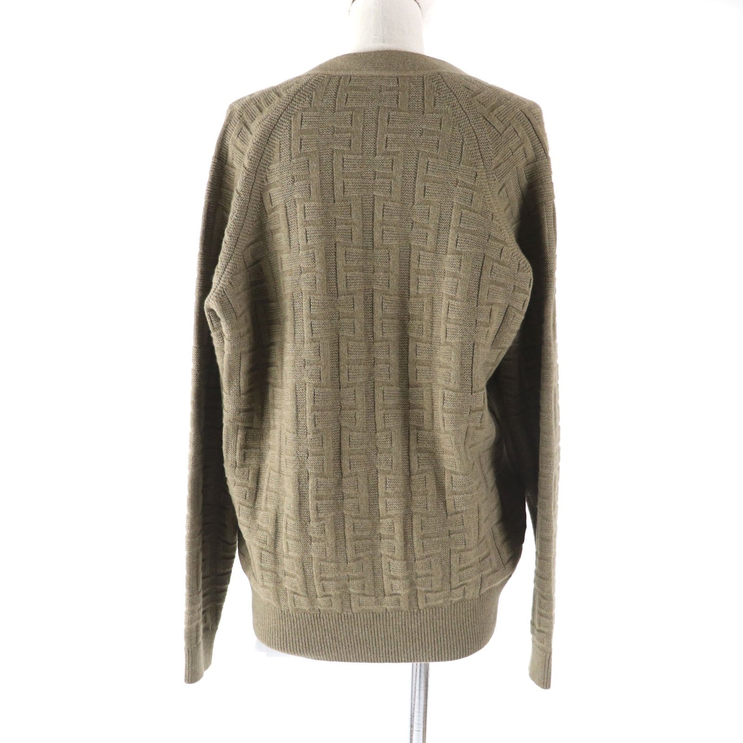 HERMES cardigan 2H2705DA Main: 100% wool Brown Voyage Women 36