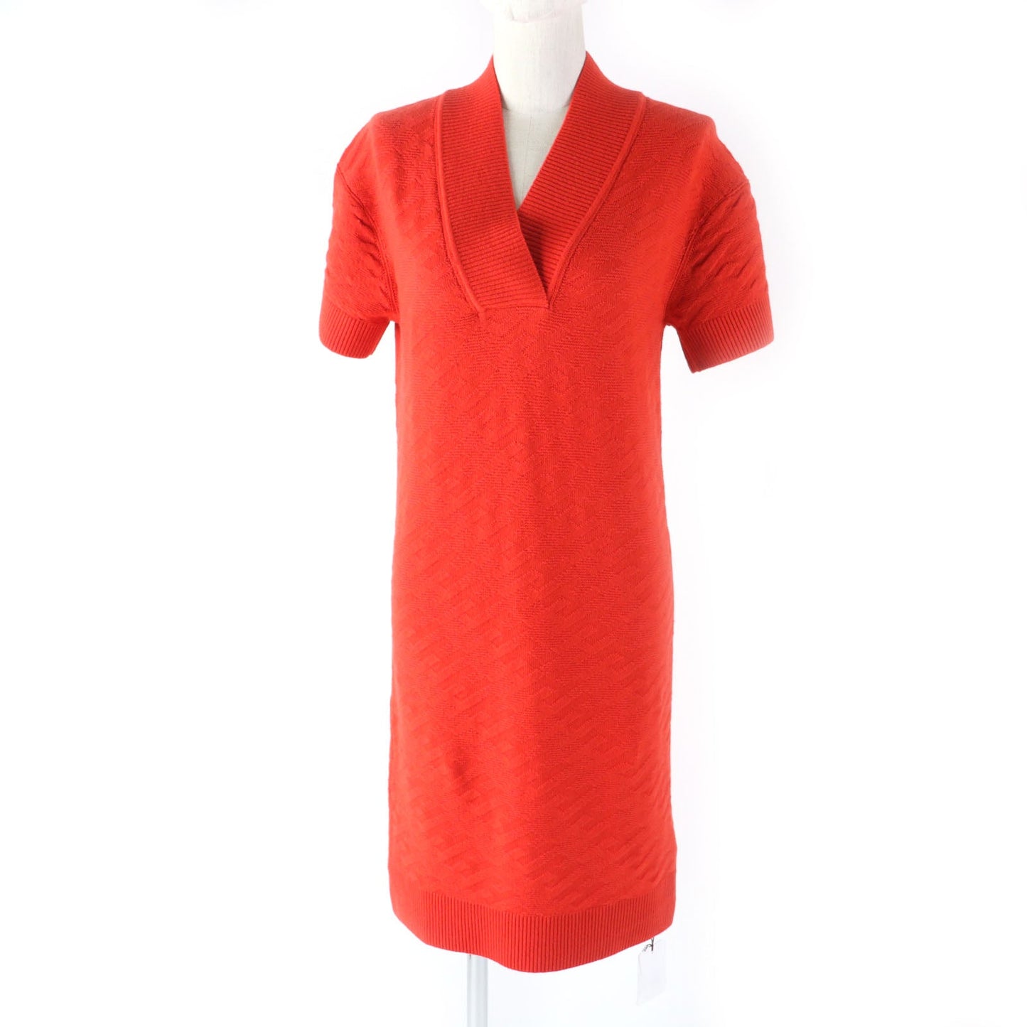 HERMES one piece 2E2501DE Main: 100% wool, part: 95% wool, part: 5% nylon Orange Women S