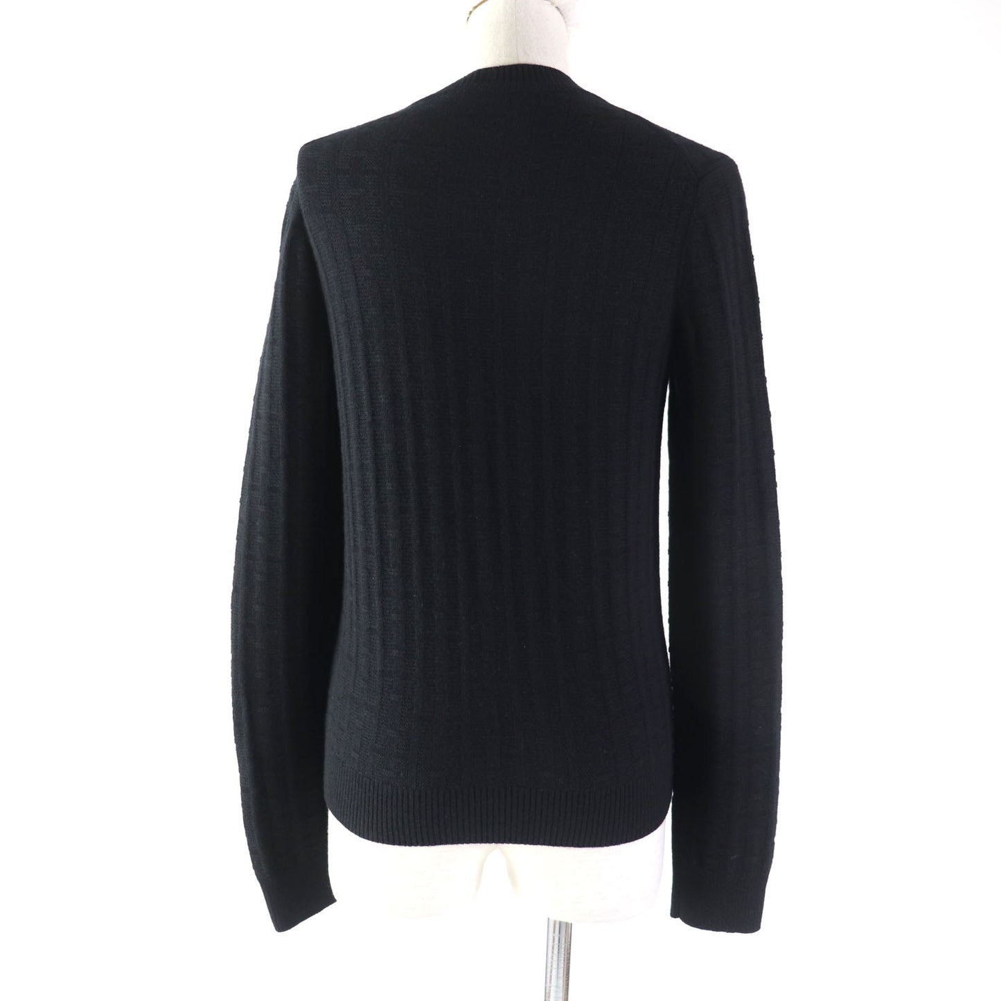 HERMES knit 3E2621DB Main: 100% wool black Women 38