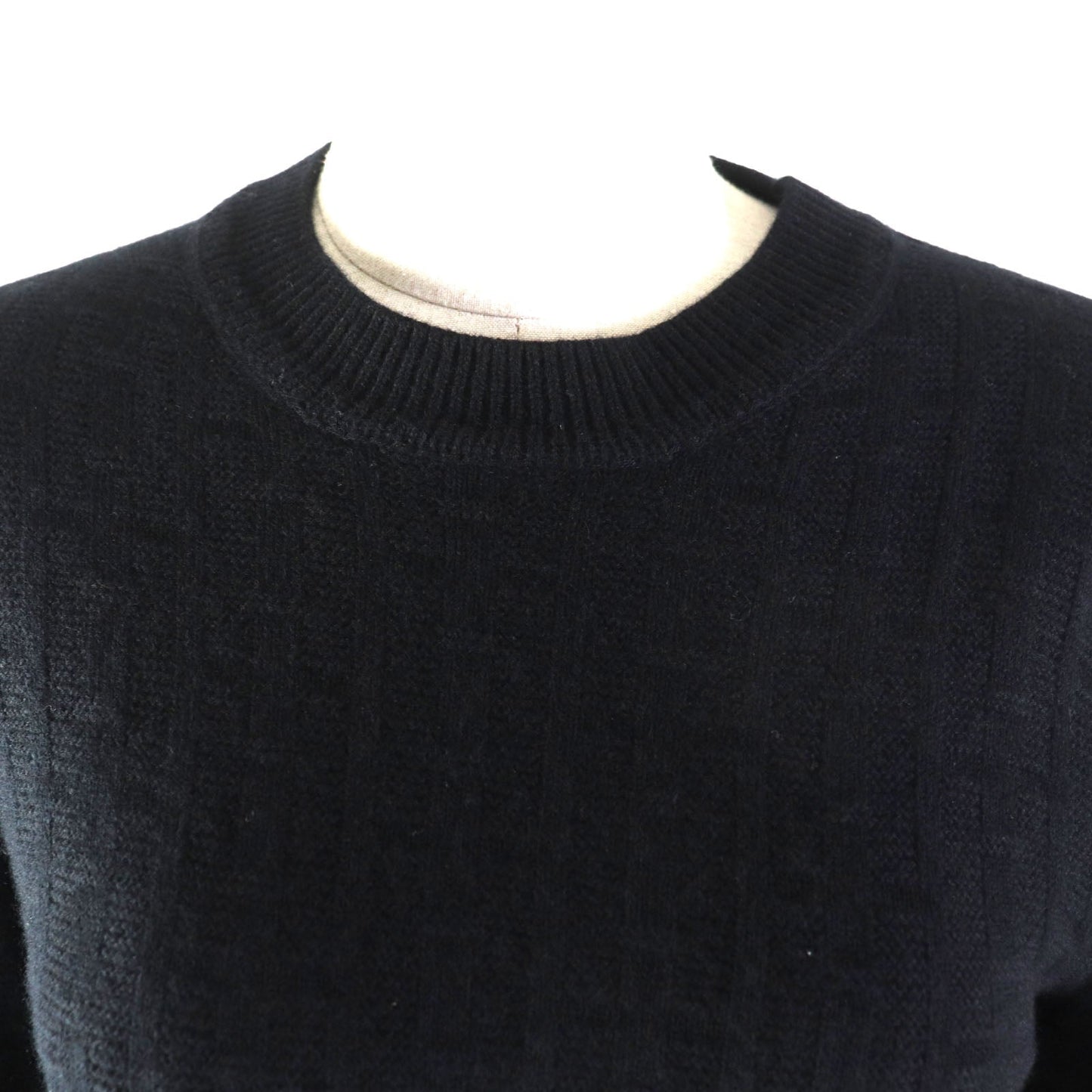 HERMES knit 3E2621DB Main: 100% wool black Women 38