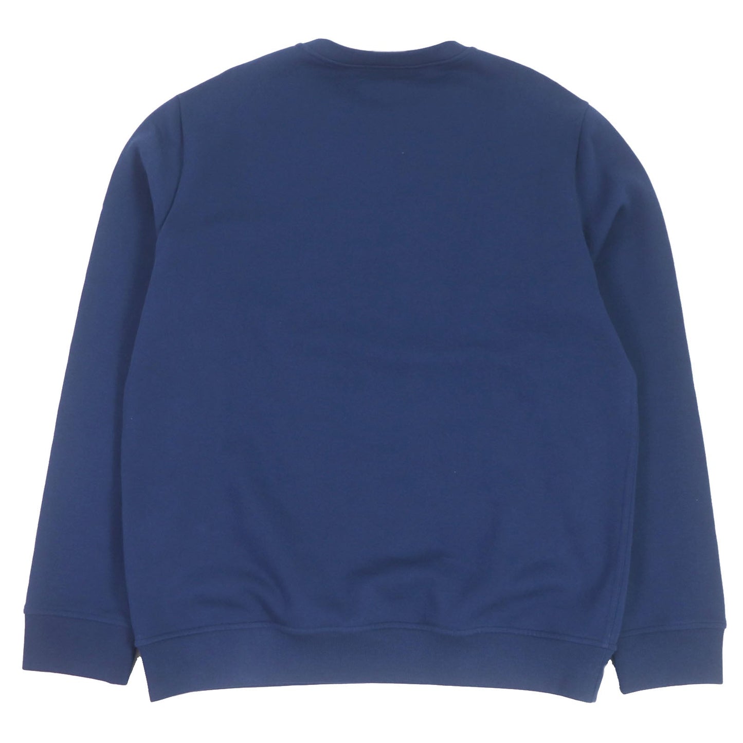 HERMES sweat Main: 100% cotton, Rib: 90% cotton, 10% polyurethane, Part: Sheep leather blue Chevaux en symmetry mens XL