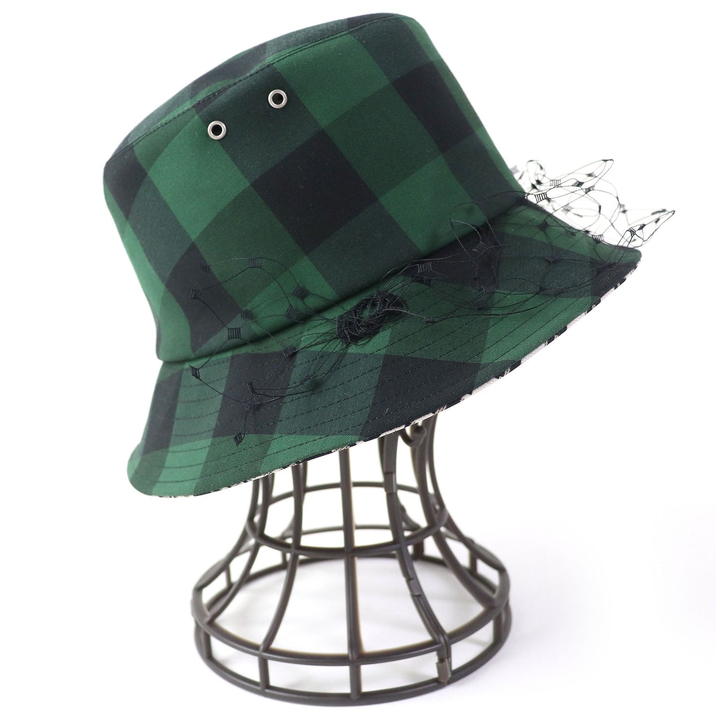 Christian Dior hat 95TDD923G142 Outer material: 55% polyester, Outer material: 43% cotton, Outer material: 2% polyurethane, Lining: 100% cotton, Part: 100% nylon Green type Women 58