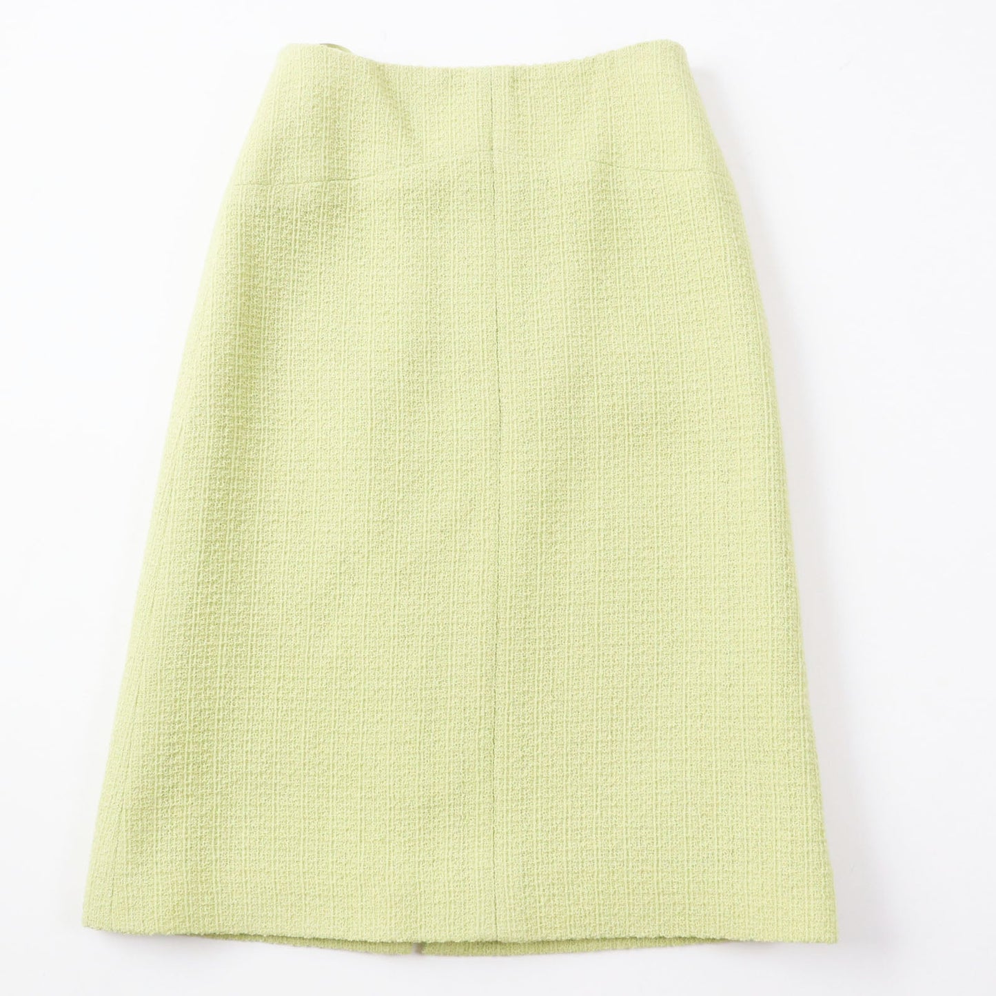 CHANEL Tight Skirt P65340 Outer: 100% wool, Lining: 100% silk Pearl green Women 38