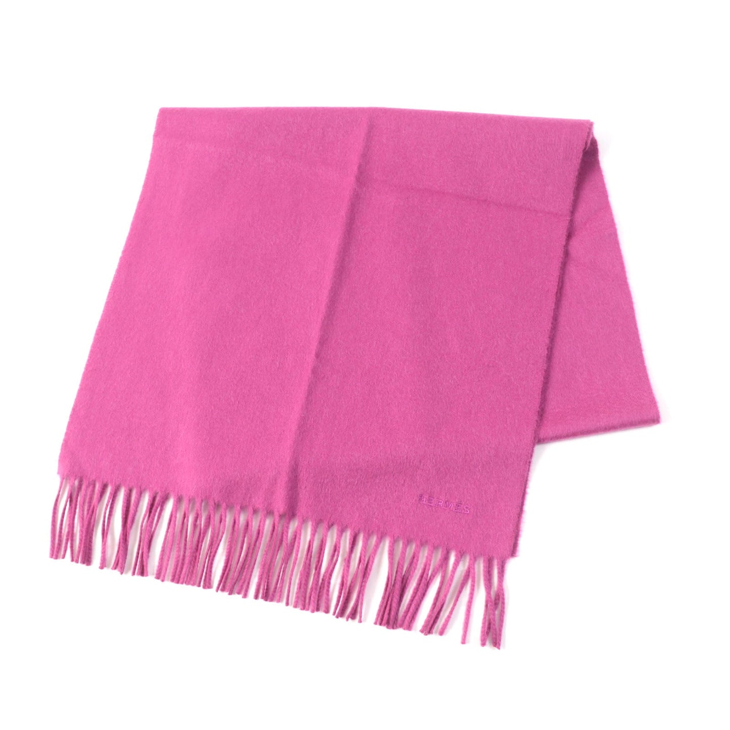 HERMES Scarf Main: 100% cashmere pink Women