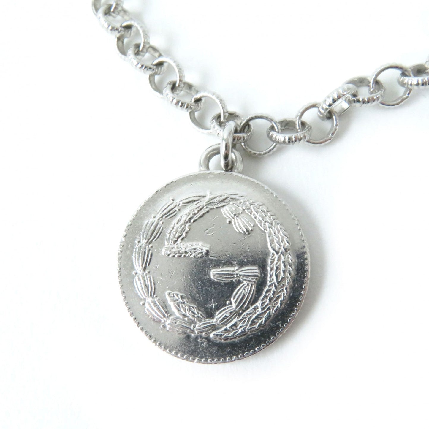 GUCCI bracelet 433499 Mainï¿½FAG925 Silver Interlocking G BEE Coin Women 18