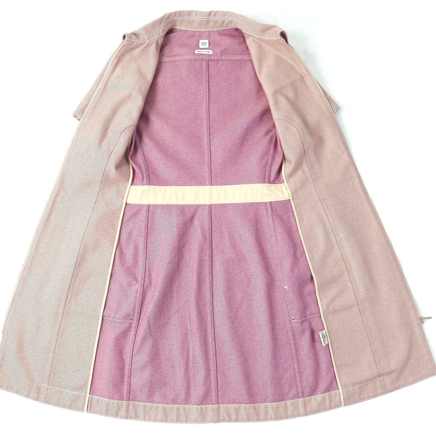 HERMES one piece Main: 100% cotton Pink type Women 34
