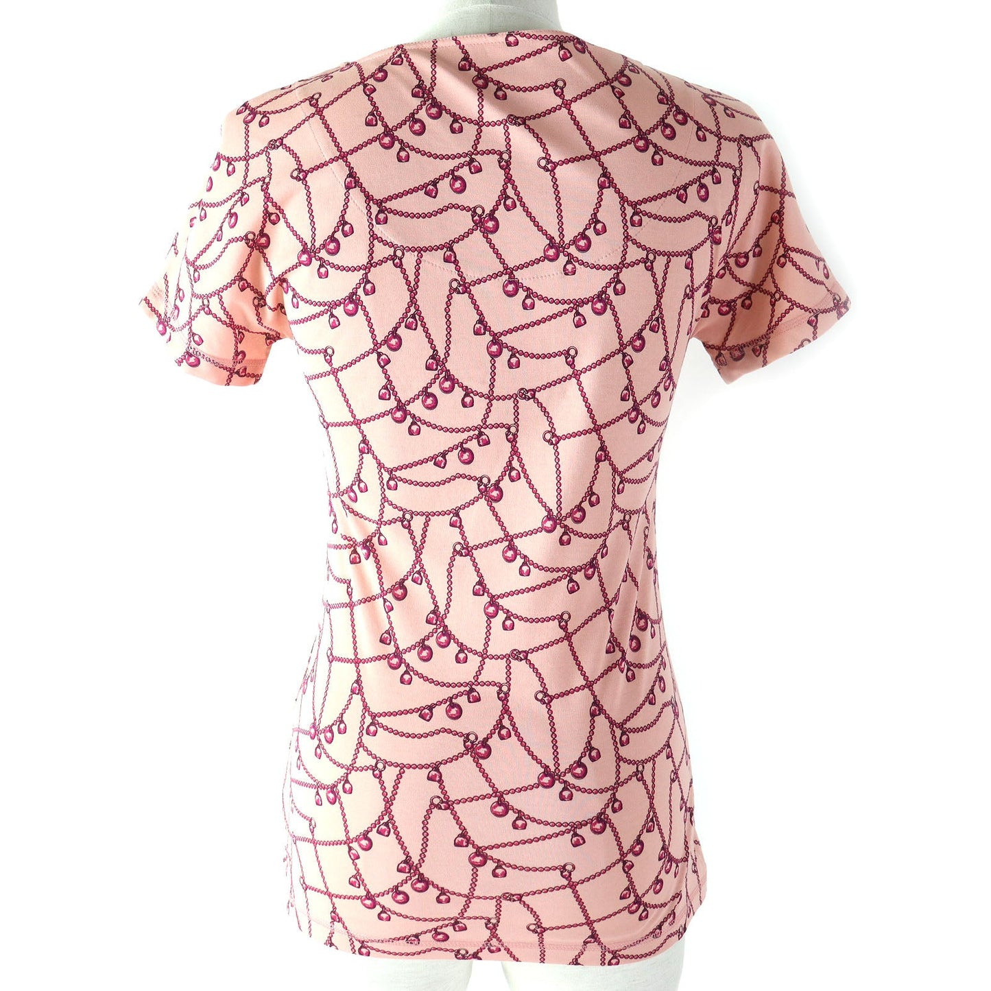 HERMES Short sleeve T-shirt Main: 100% cotton Pink type Women 36