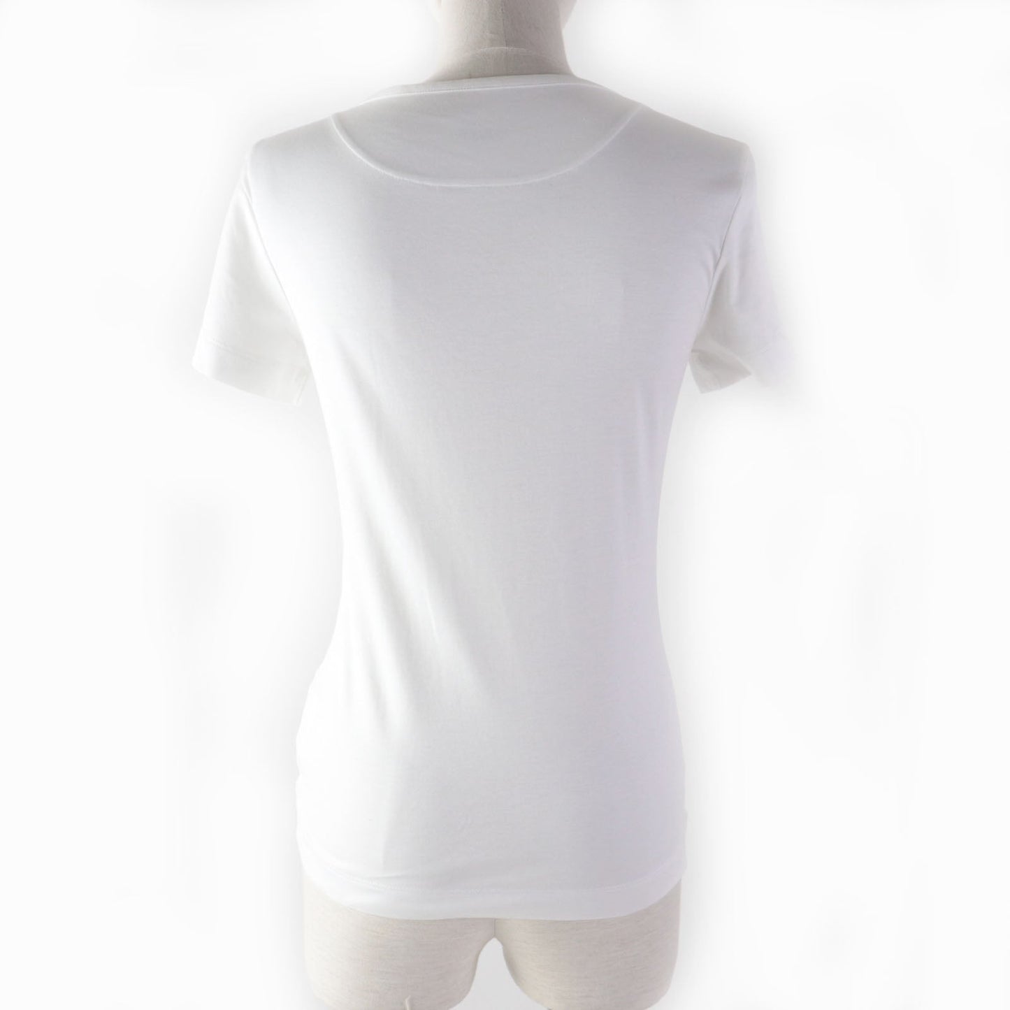HERMES Short sleeve T-shirt Main: 100% cotton White pink GRAND MANAGE Women 34