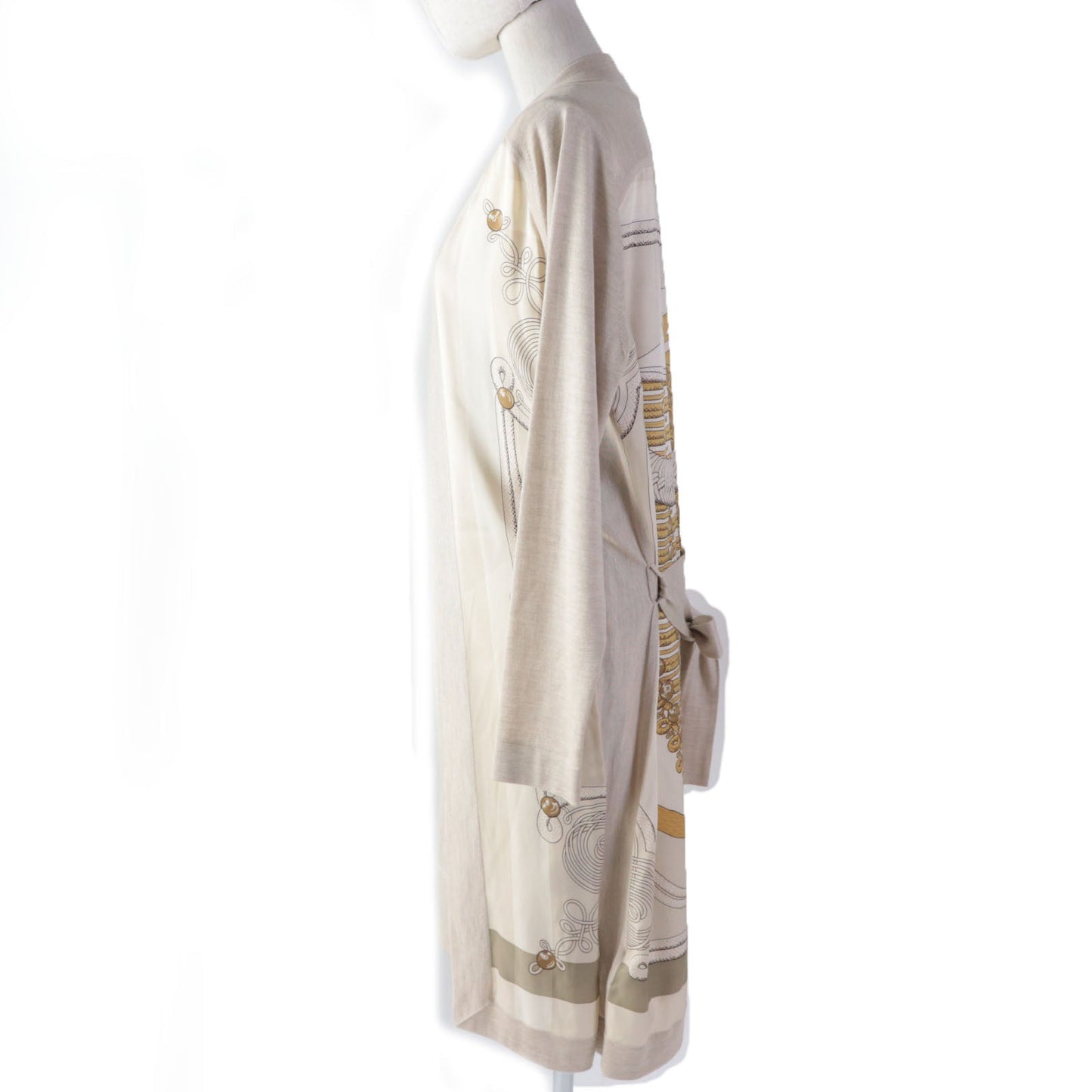 HERMES ensemble Main: 100% silk, Main: 50% silk, Main: 50% cashmere beige Napoleon Women 34