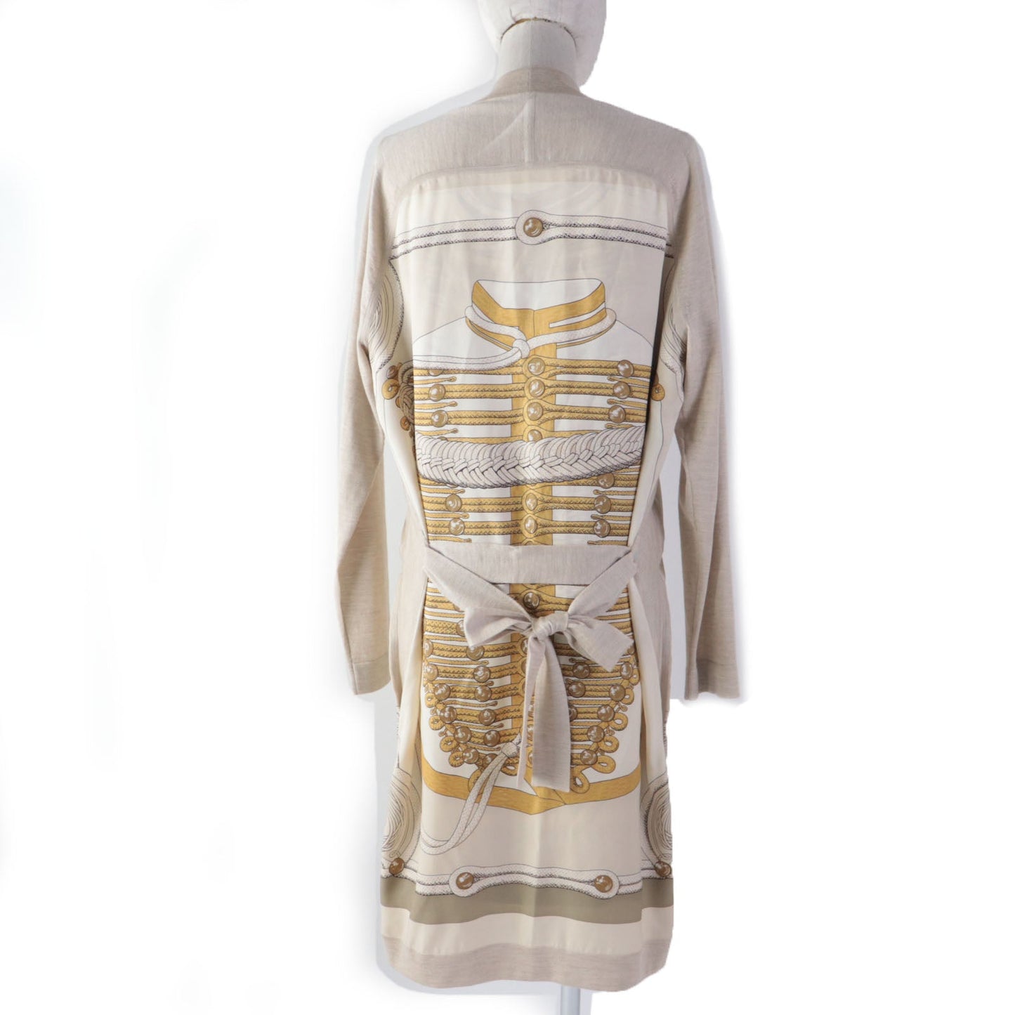 HERMES ensemble Main: 100% silk, Main: 50% silk, Main: 50% cashmere beige Napoleon Women 34
