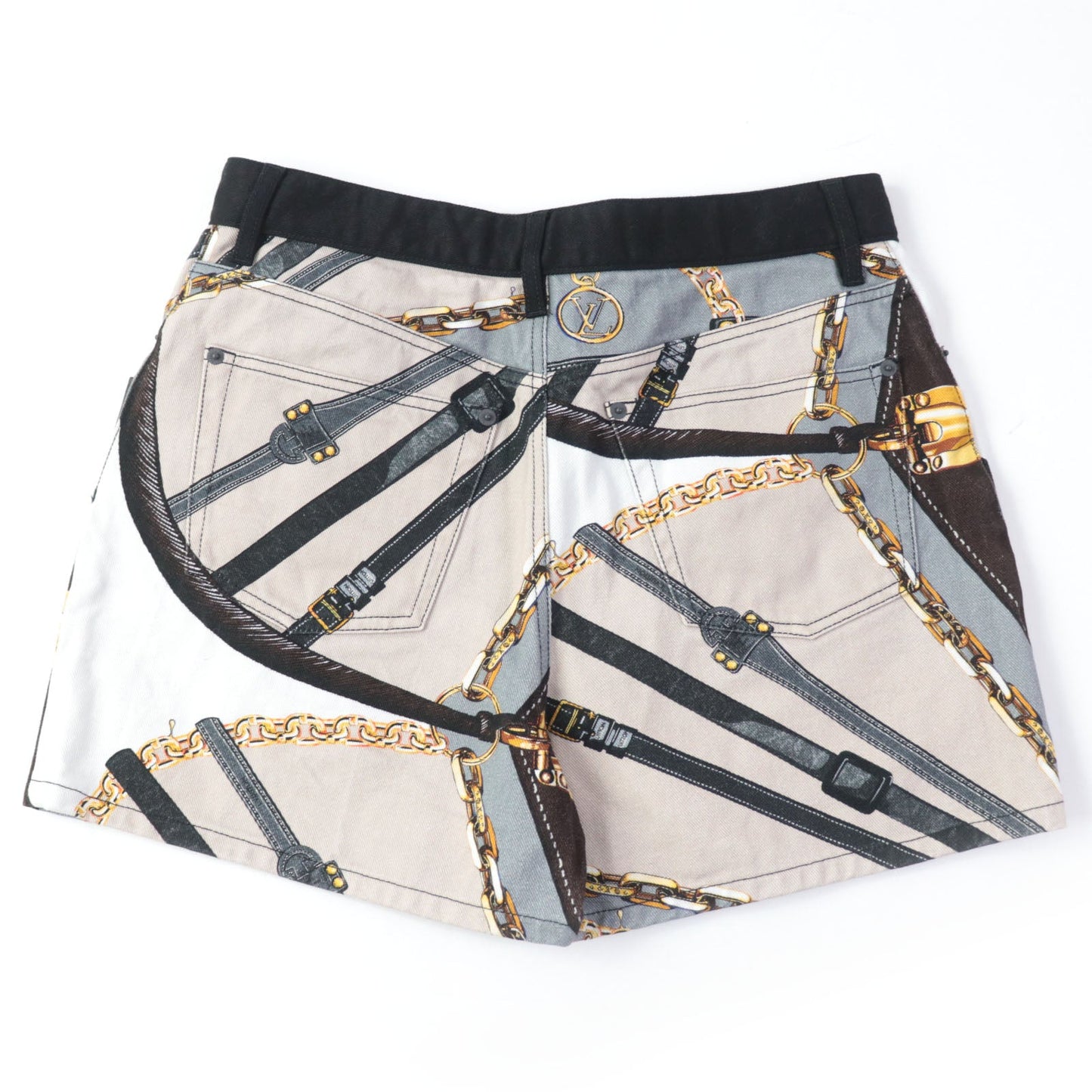 LOUIS VUITTON Shorts Main: 100% cotton, Main: Polyurethane, Lining: 100% cotton multicolor Women 42