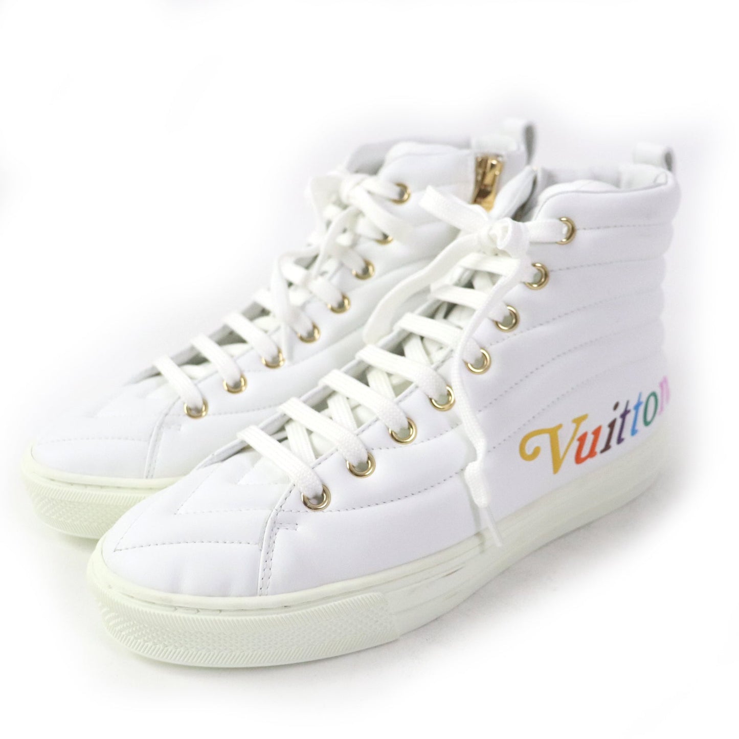 LOUIS VUITTON High cut sneakers Main: Leather white Stellar Line Women 36