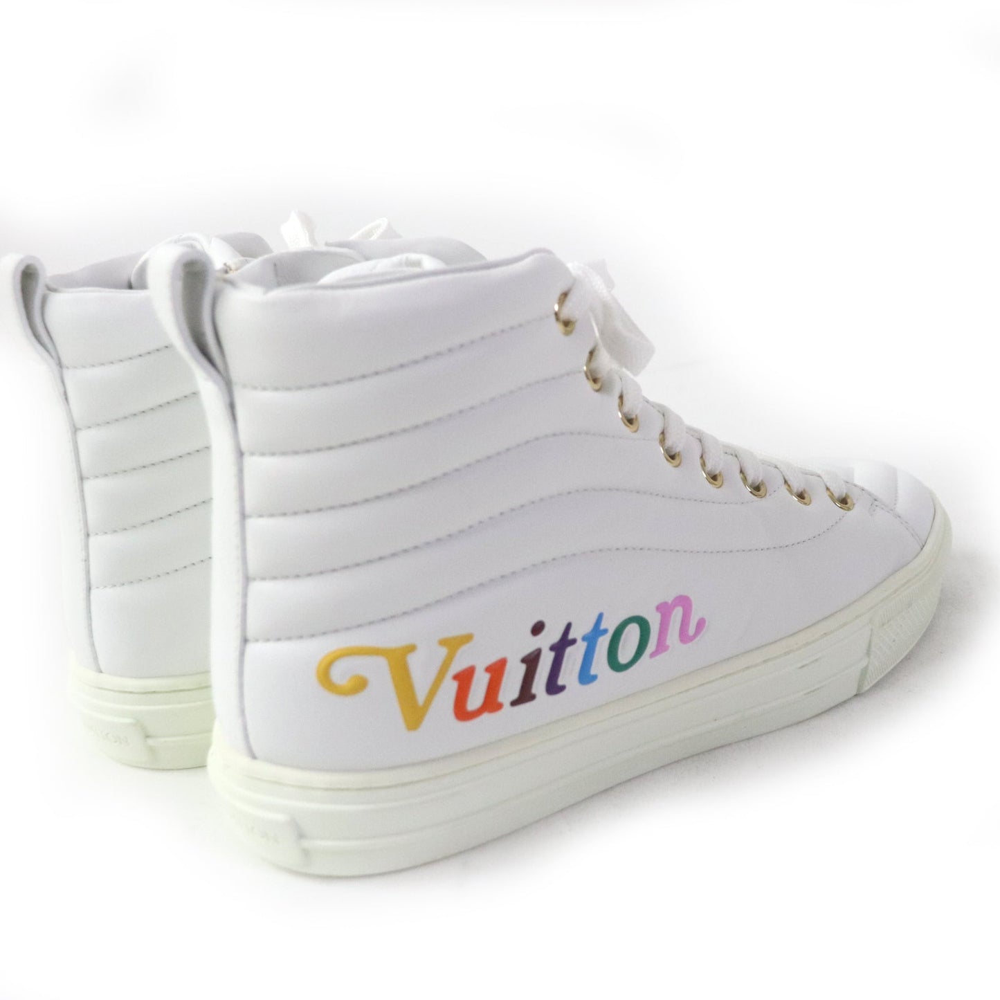 LOUIS VUITTON High cut sneakers Main: Leather white Stellar Line Women 36