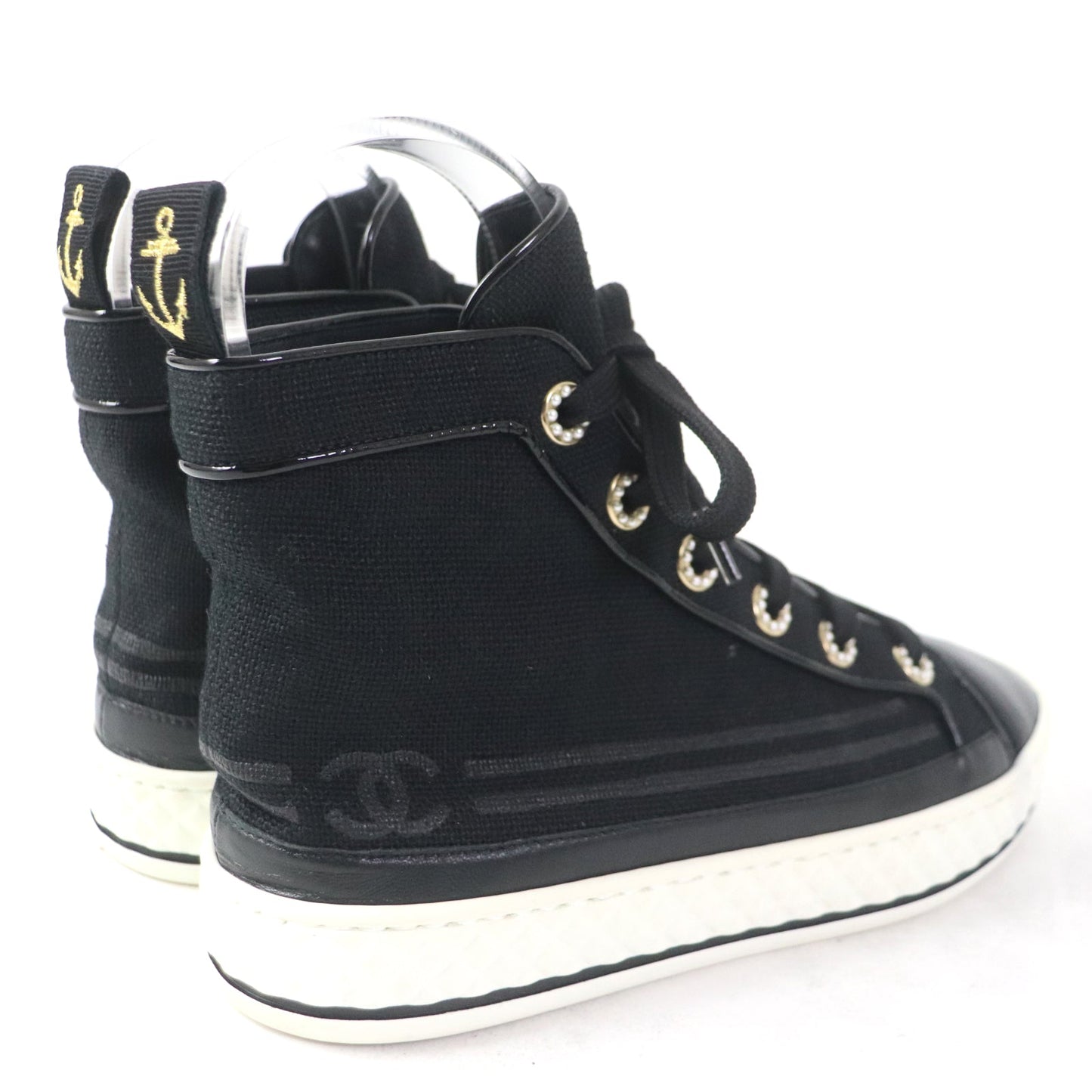 CHANEL High cut sneakers G34222 Main: Canvas black Women 35
