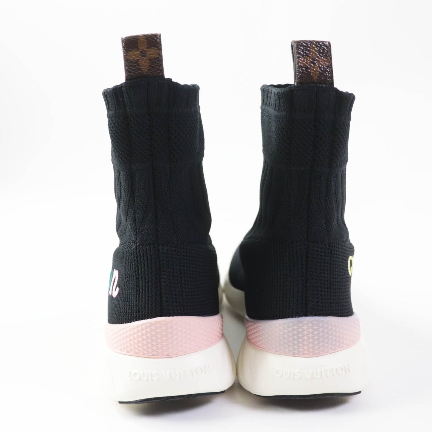 LOUIS VUITTON sneakers canvas black multi After game line Women 35