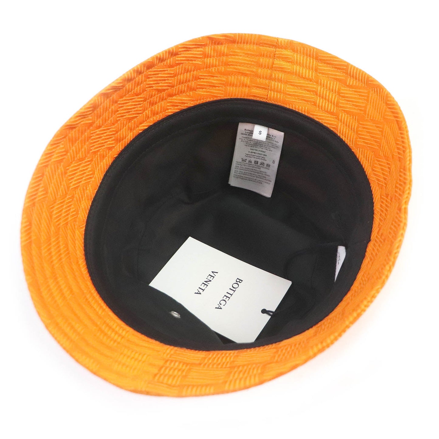 BOTTEGAVENETA hat 692795 Outer: 75% nylon, Outer: 25% polyester, Lining: 100% cotton Orange mens