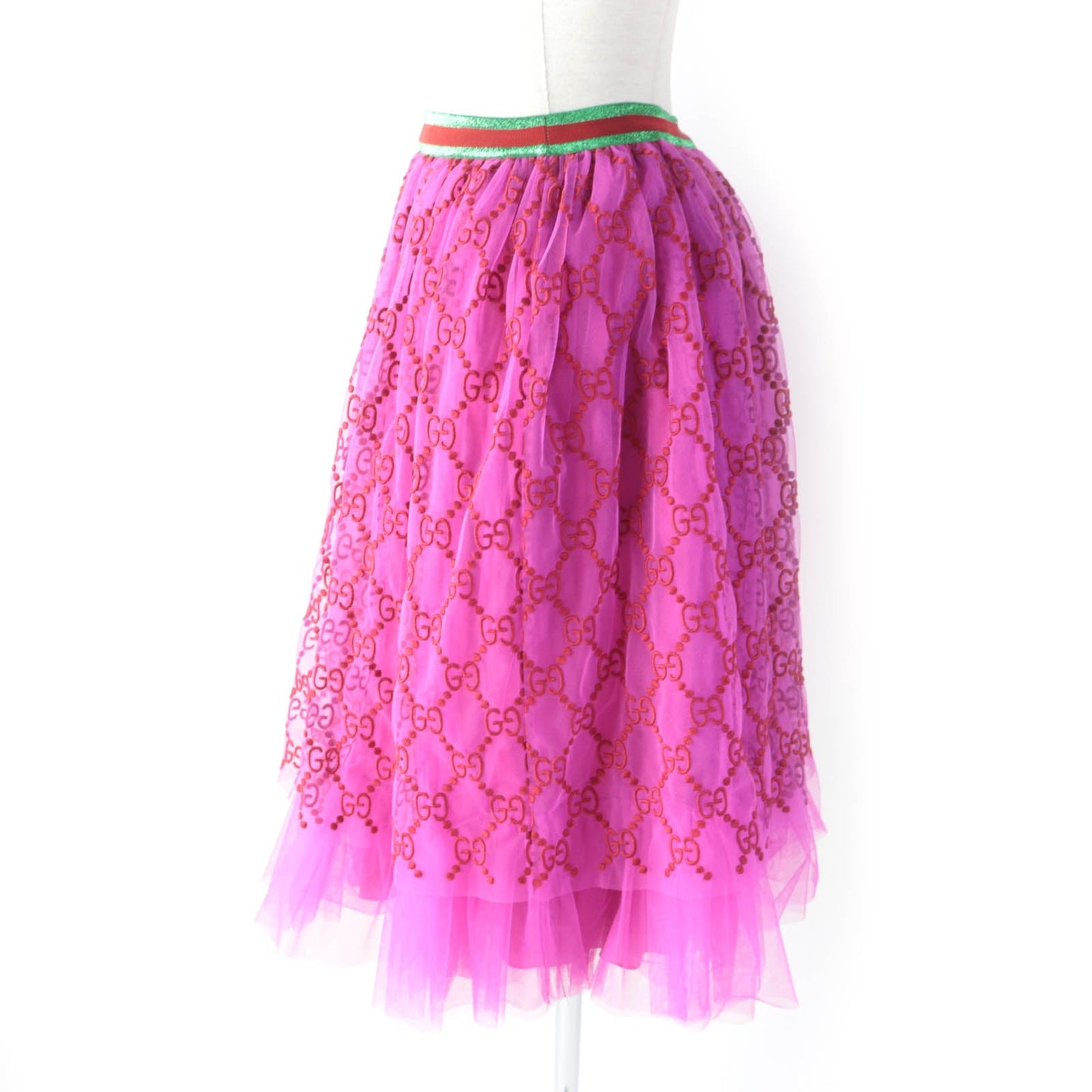GUCCI skirt 552866 Outer material: nylon 100% pink Women 12