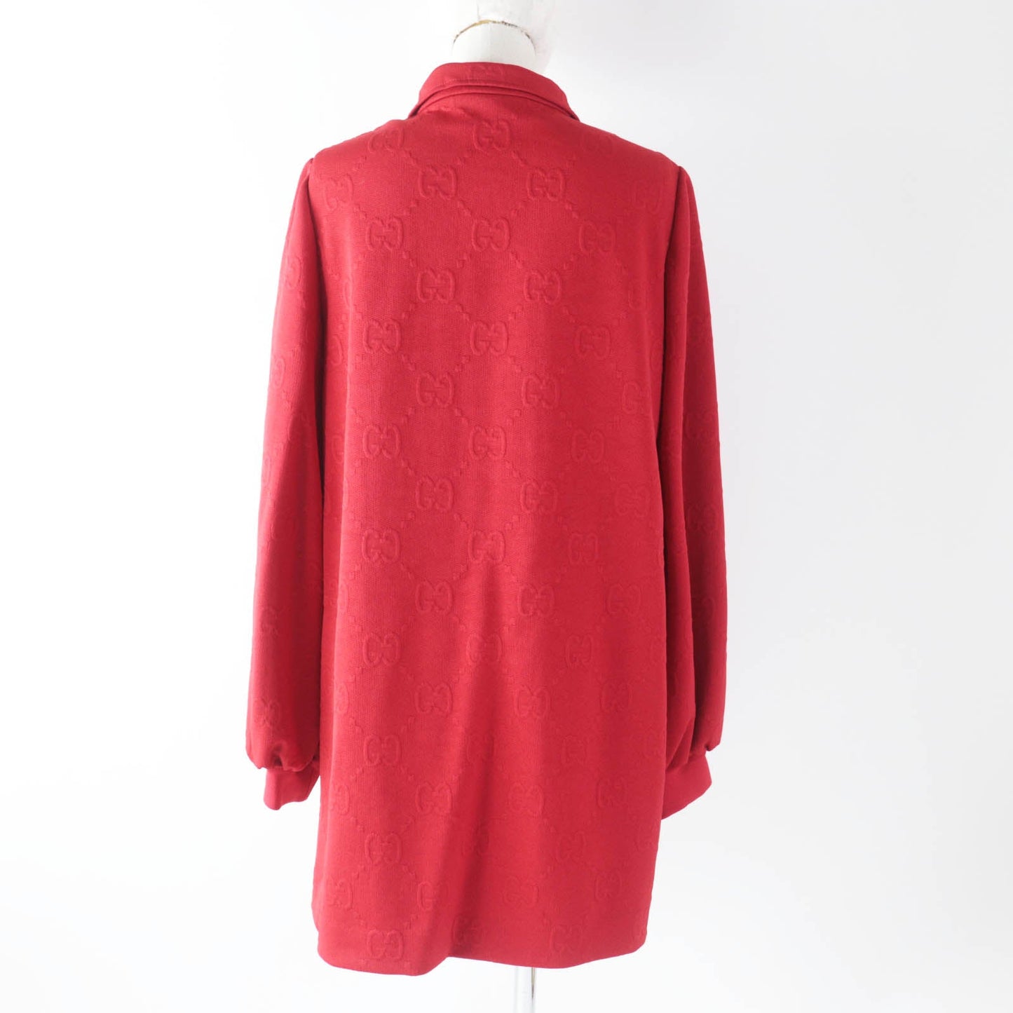 GUCCI one piece 653412 Main: 100% polyester, Trimming: 72% polyester, 25% nylon, 3% polyurethane Red Women M