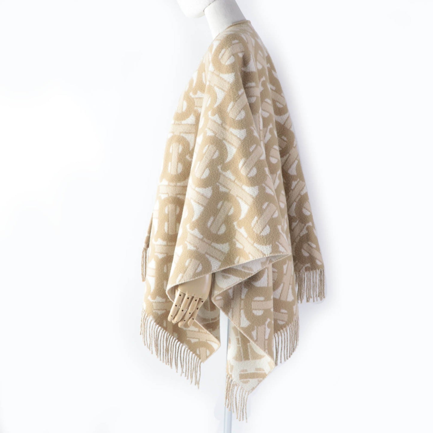BURBERRY poncho 8022741 Main: 90% wool, Main: 10% cashmere beige Women 137ï¿½~140cm