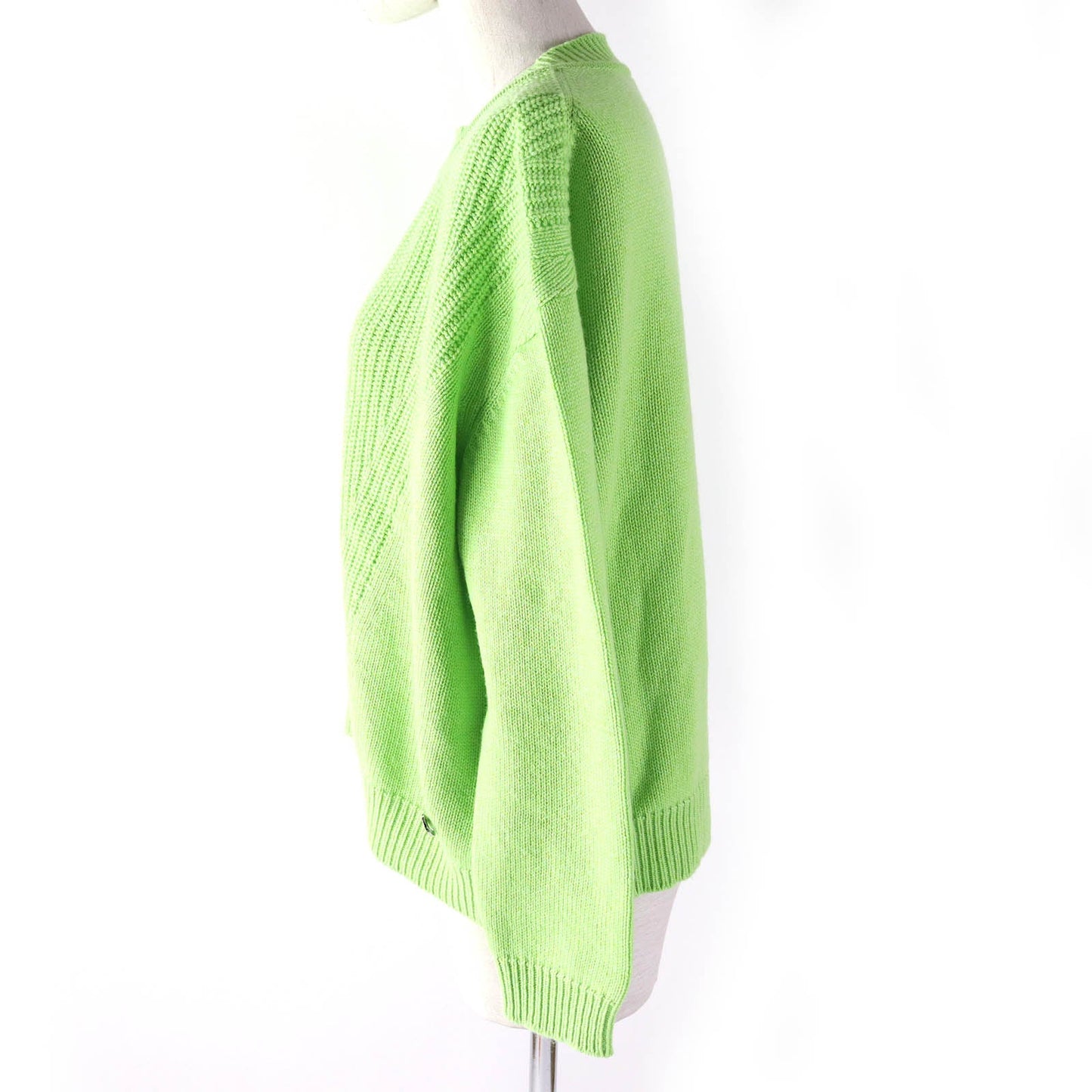 HERMES knit Main: 64% cashmere, Main: 36% cotton green Women 36