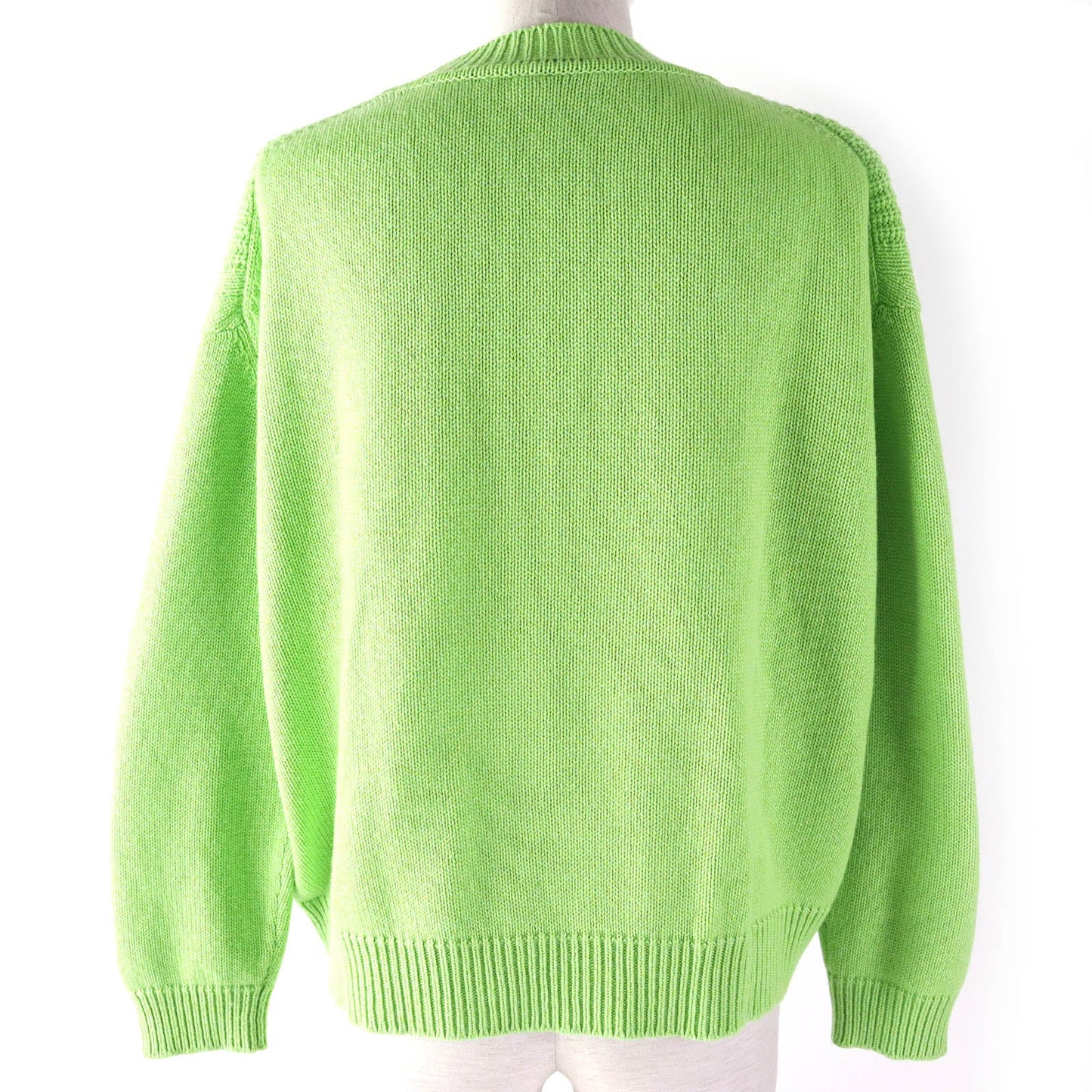 HERMES knit Main: 64% cashmere, Main: 36% cotton green Women 36