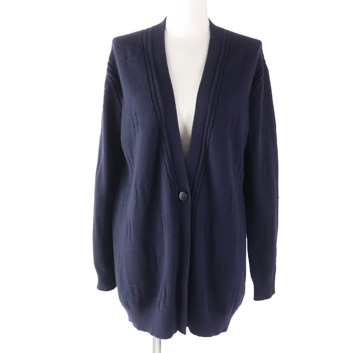 HERMES cardigan Main: 100% wool Navy Women 34