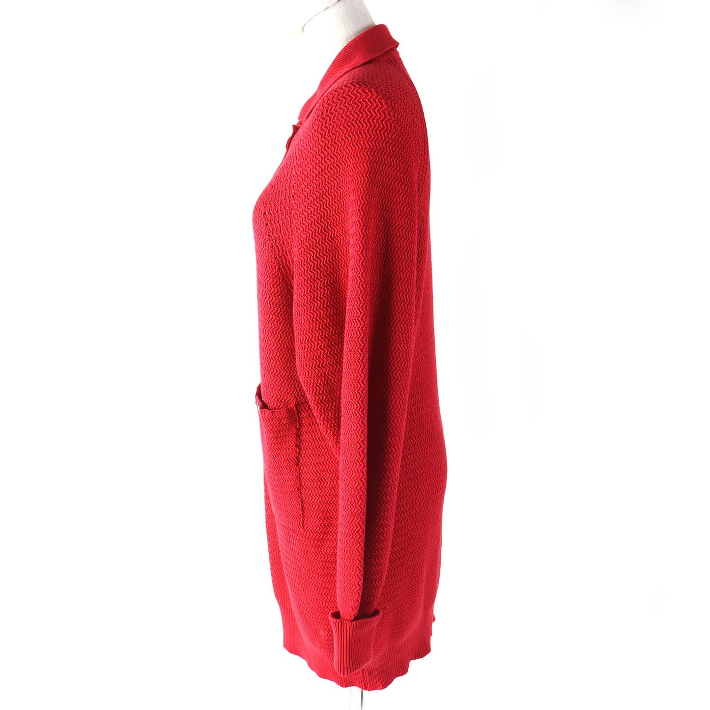 CHANEL one piece Main: 100% cotton Red Women Approximately S to M size