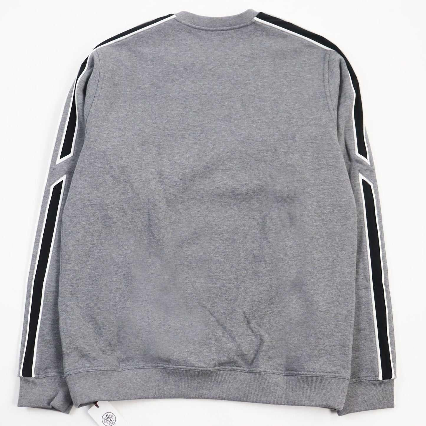 HERMES sweat Main: 100% cotton, part: 90% cotton, part: 10% polyurethane, part: 80% nylon, part: 20% polyurethane gray Run H mens XL