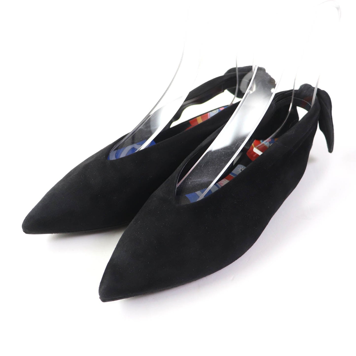 HERMES pumps Main: Suede leather black Women 37