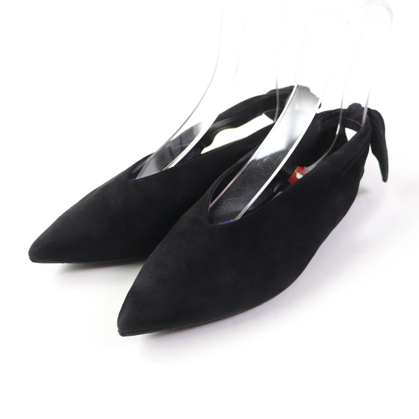 HERMES pumps Main: Suede leather black Women 37