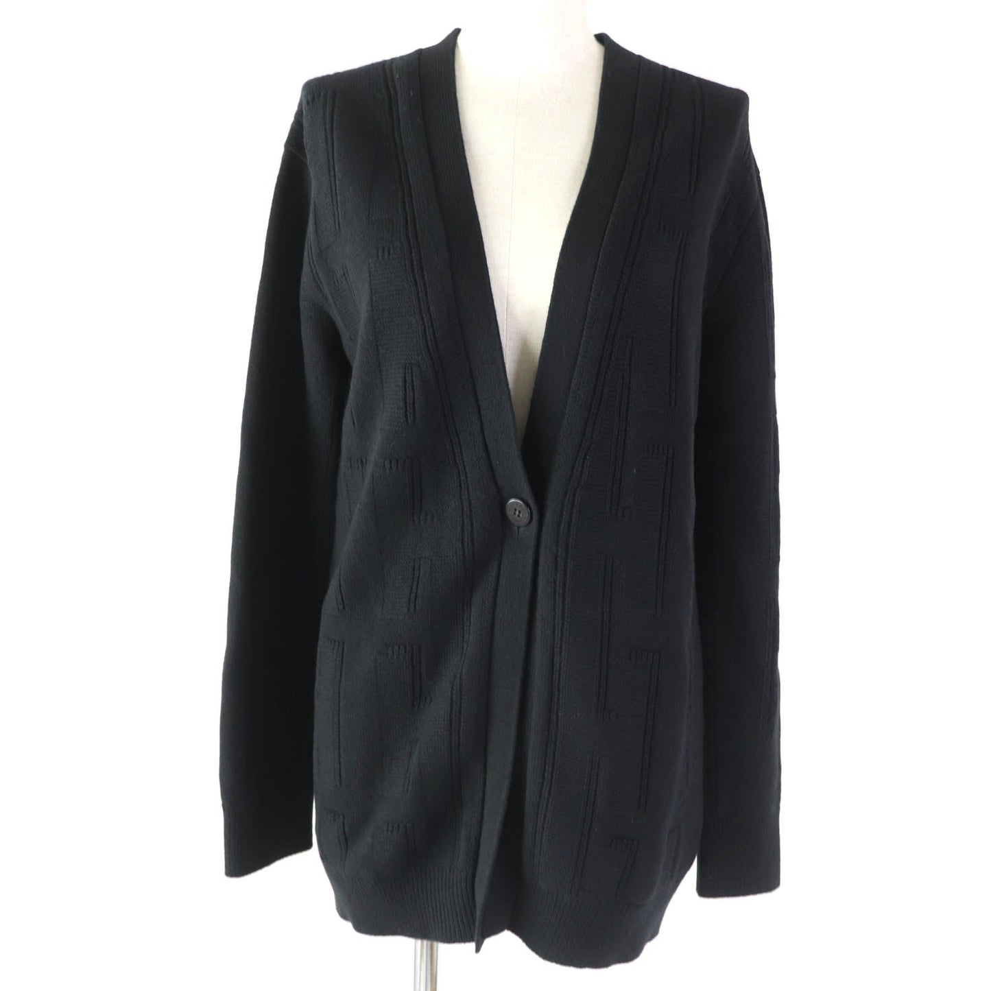 HERMES cardigan Main: 100% wool black Women 34