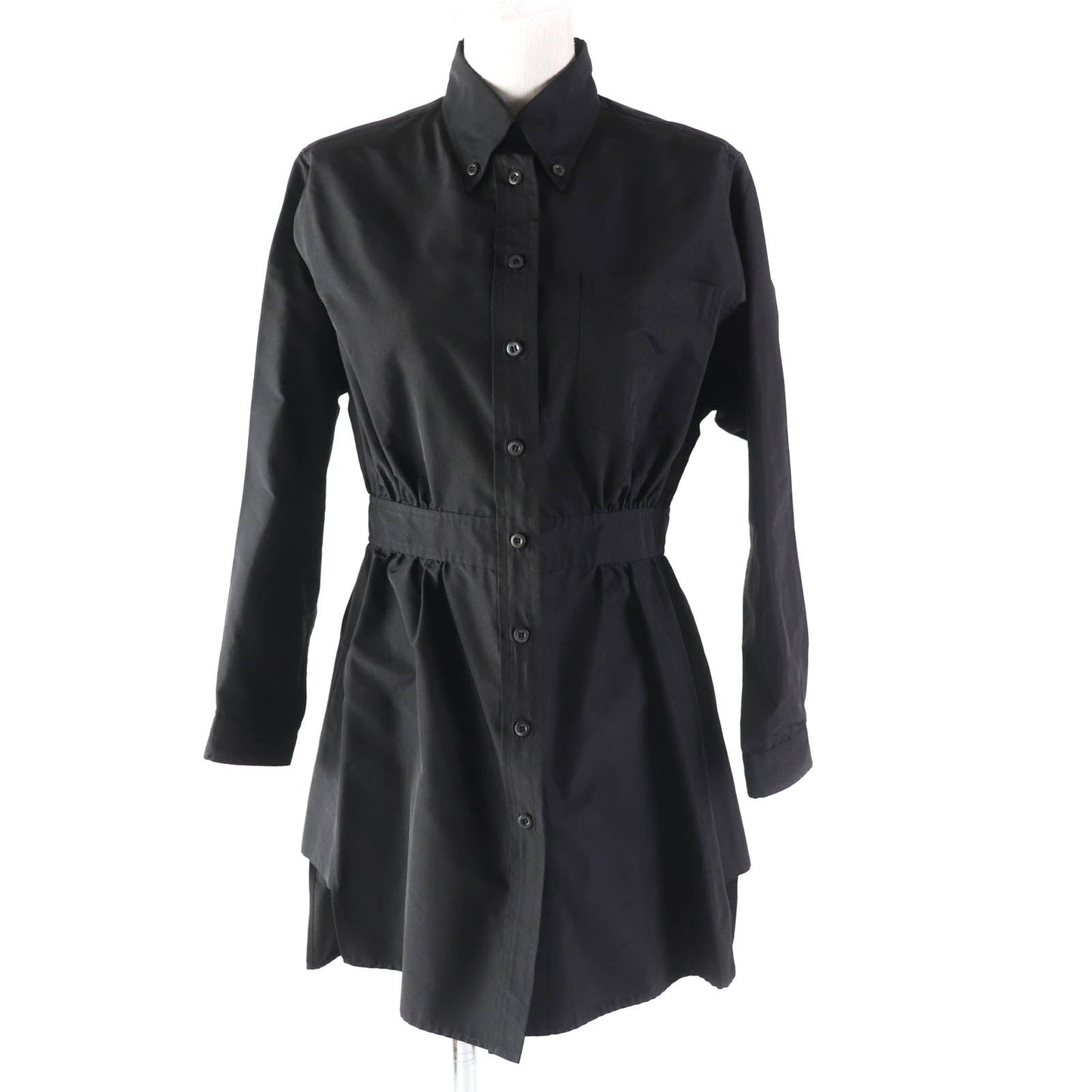 PRADA Long sleeve shirt APD1 Main: 100% silk black Women 38S