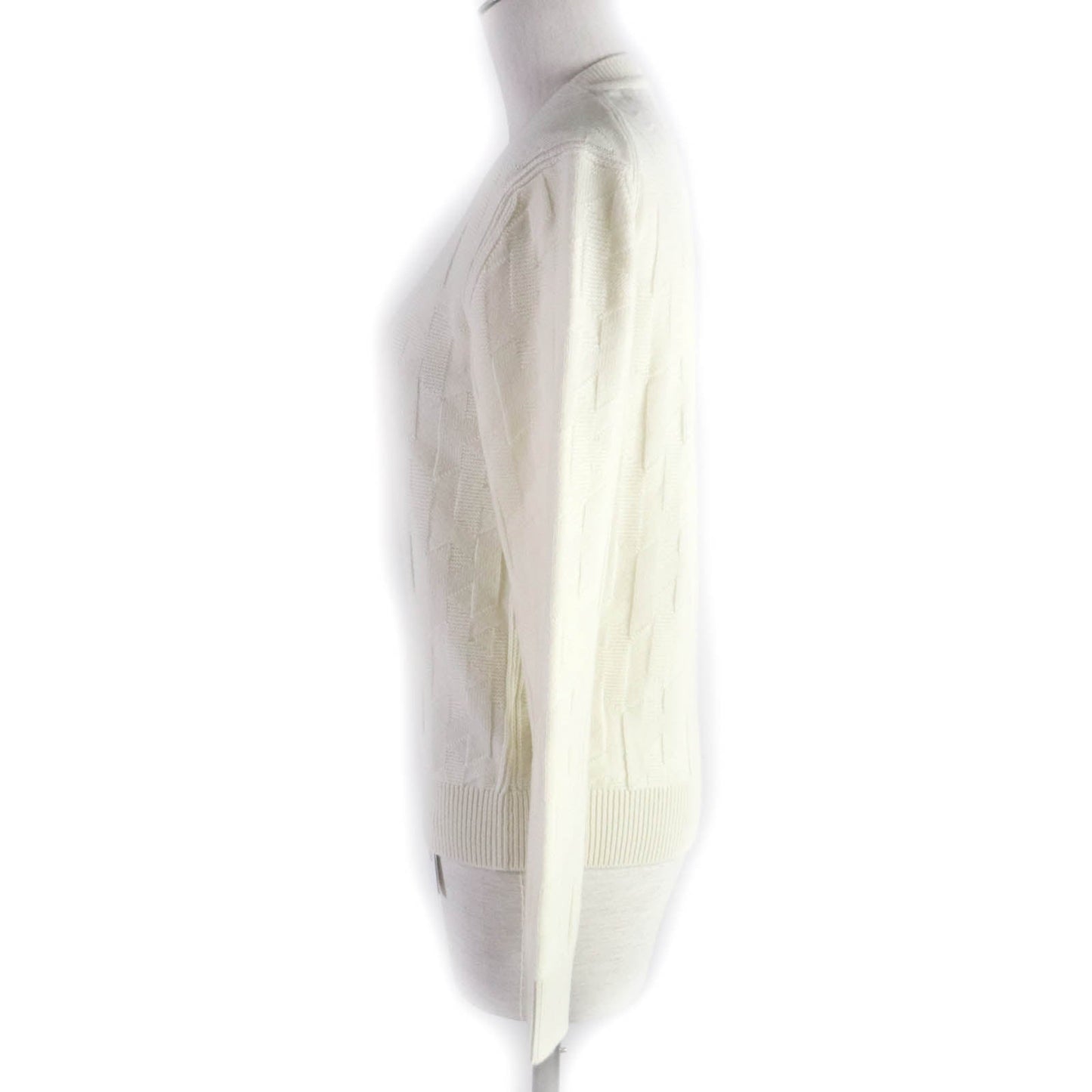 HERMES knit Main: 100% wool Ivory Women 38