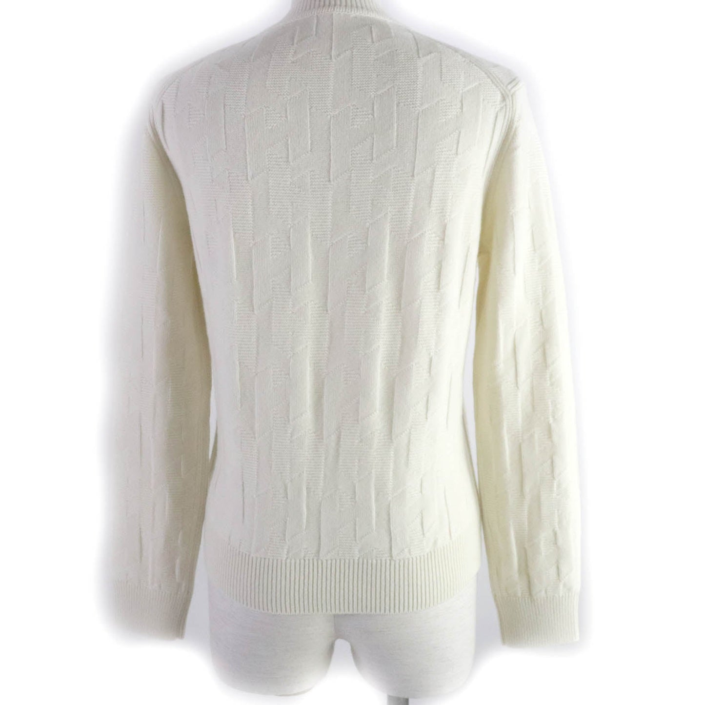 HERMES knit Main: 100% wool Ivory Women 38