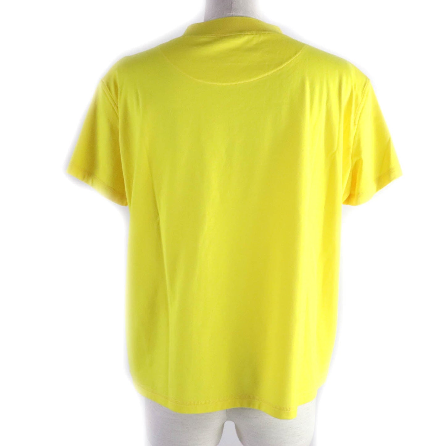 HERMES Short sleeve T-shirt Main: 100% cotton, part: 70% cotton, part: 26% nylon, part: 4% polyurethane yellow Women 34