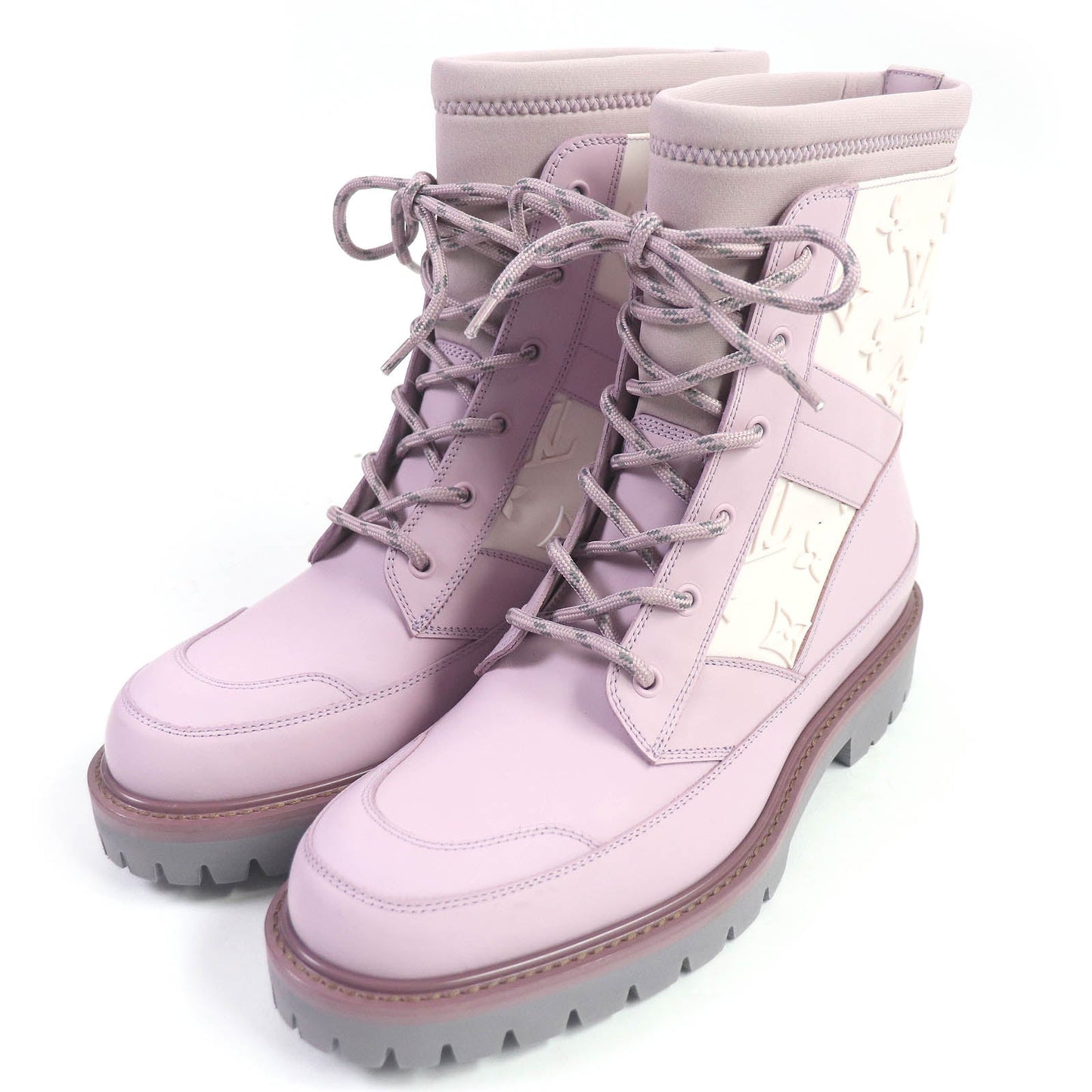 LOUIS VUITTON Ankle boots 1A7P9S leather pink Landscape Line 6