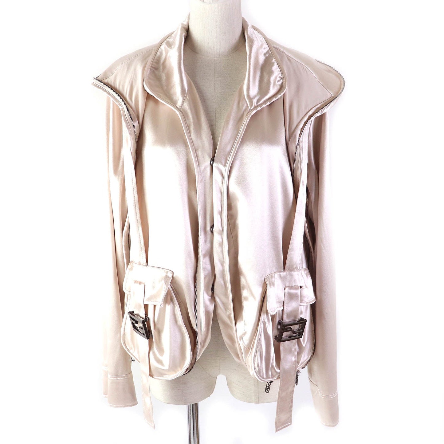 FENDI Blouson FJ7405 Outer: 100% rayon, Lining: 100% rayon Light pink Women 40