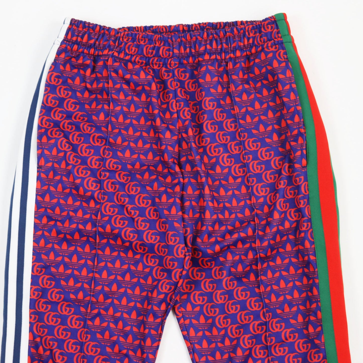 GUCCI Pants 692113 Main: 55% polyester, Main: 45% cotton, Part: 100% polyamide (nylon) Navy red mens XS